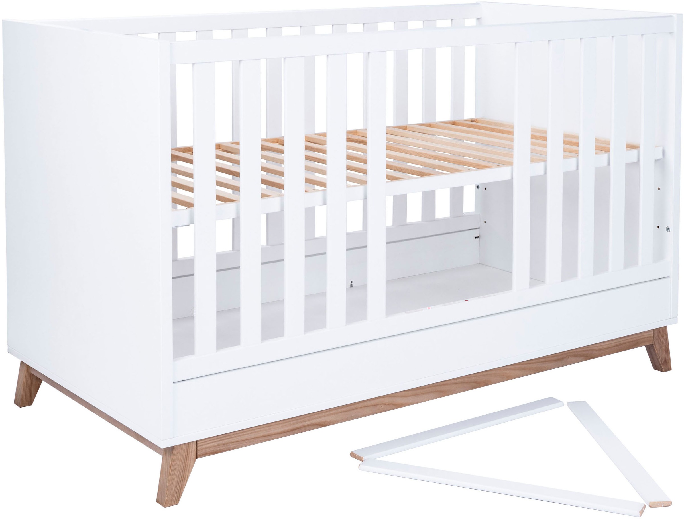 arthur berndt Babymöbel-Set »Babyzimmer Set »Lina« 3-teilig«, (Spar-Set, 3 tlg., Das Set besteht aus Kleiderschrank, Kinderbett und Wickelkommode)