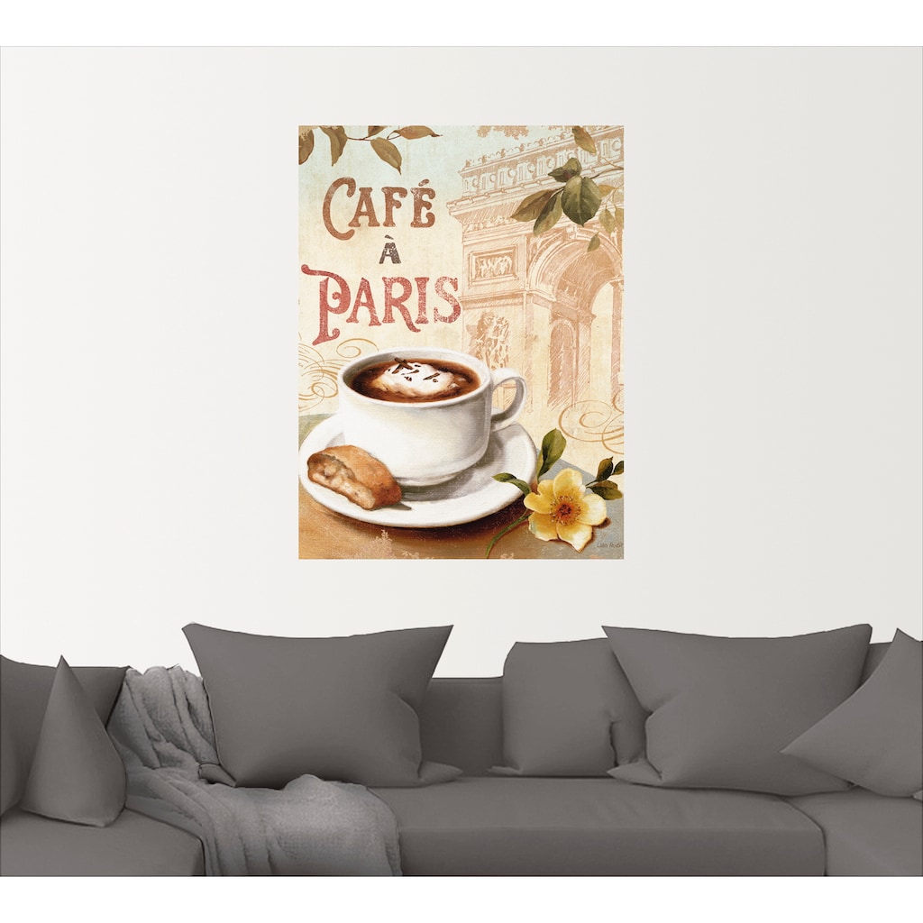 Artland Wandbild »Kaffee in Europa I«, Getränke, (1 St.)