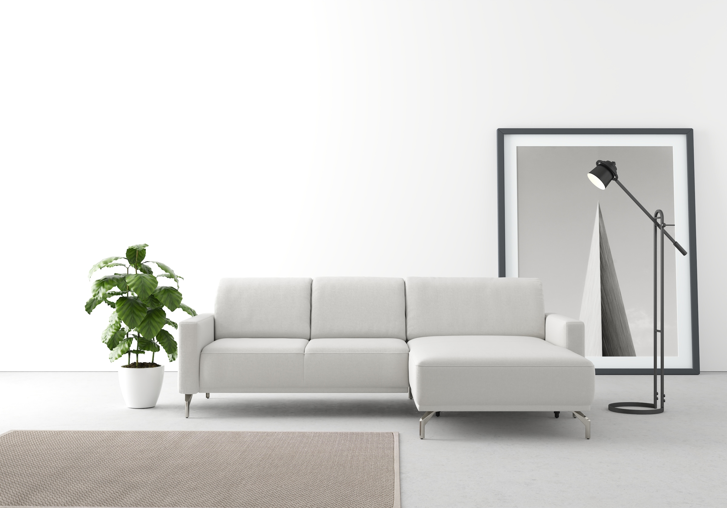 sit&more Ecksofa "Bailando L-Form", wahlweise mit Kopfteilverstellung und V günstig online kaufen