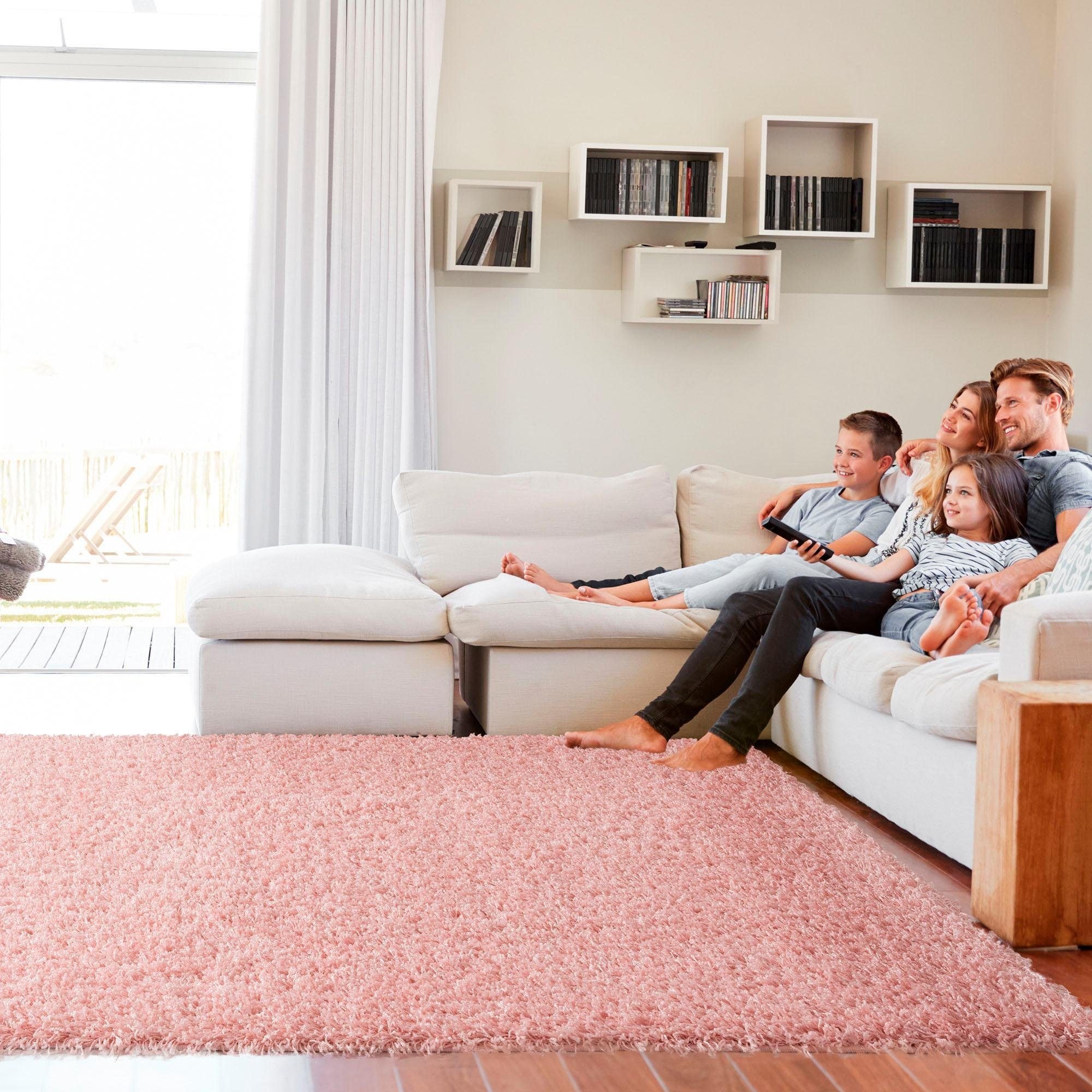 Sanat Hochflor-Teppich »LOCA«, rechteckig, 30 mm Höhe, Wohnzimmer, Langflor, Shaggy, Schlafzimmer