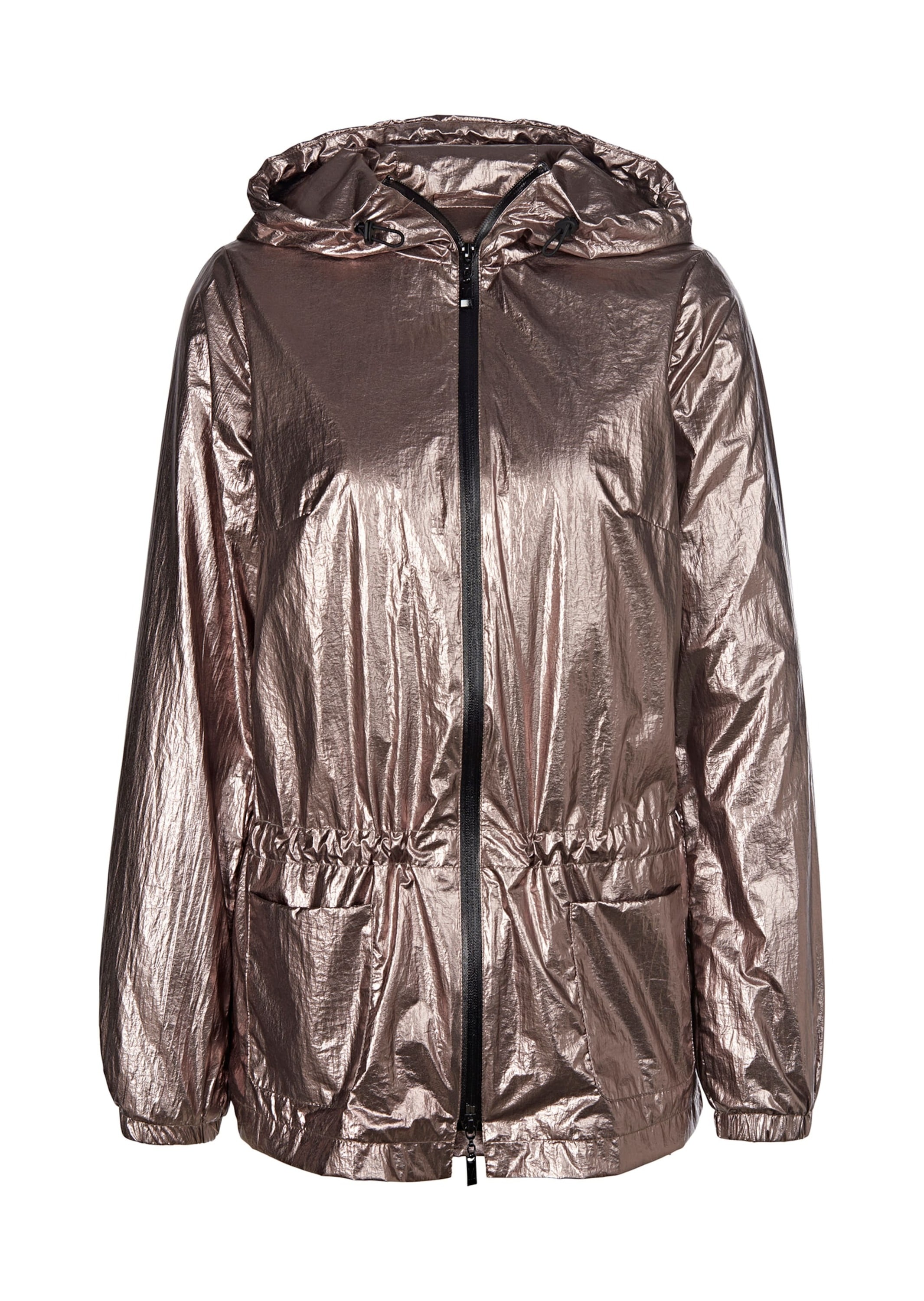 MADELEINE Outdoorjacke "Jacke Kapuzenjacke im Metallic-Look"