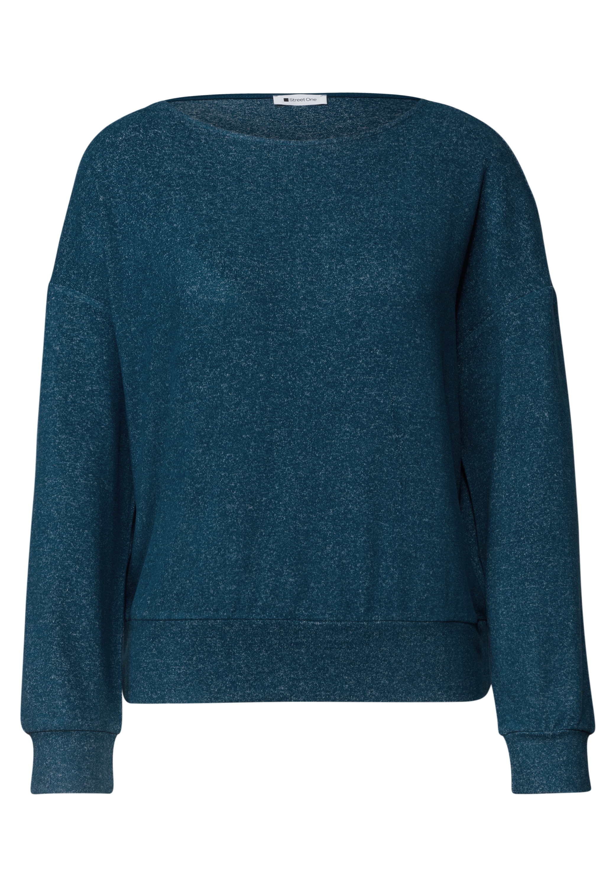 STREET ONE Langarmshirt aus Jersey in Unifarbe