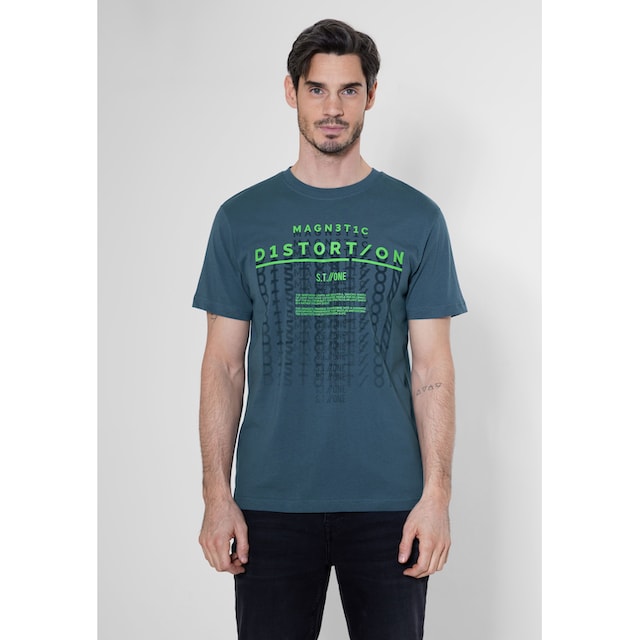 STREET ONE MEN T-Shirt, mit Rundhalsausschnitt ▷ kaufen | BAUR