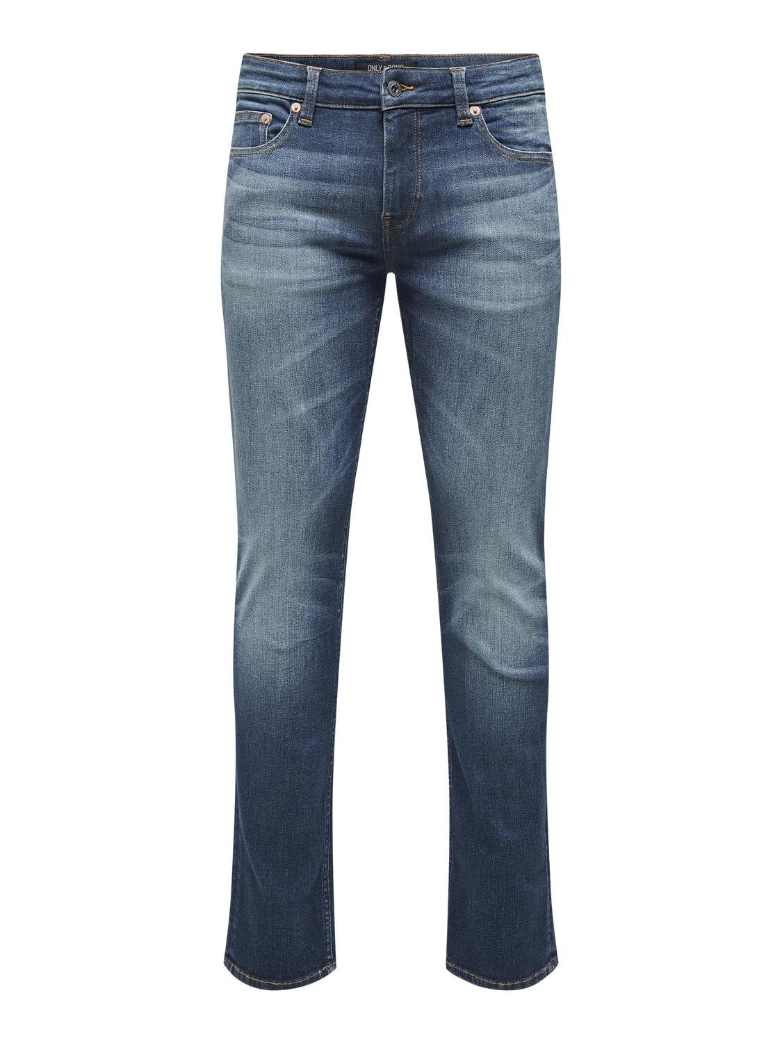 ONLY & SONS Slim-fit-Jeans »OS ONSLOOM SLIM BLUE GREY 40«, mit Destroyed Effekt