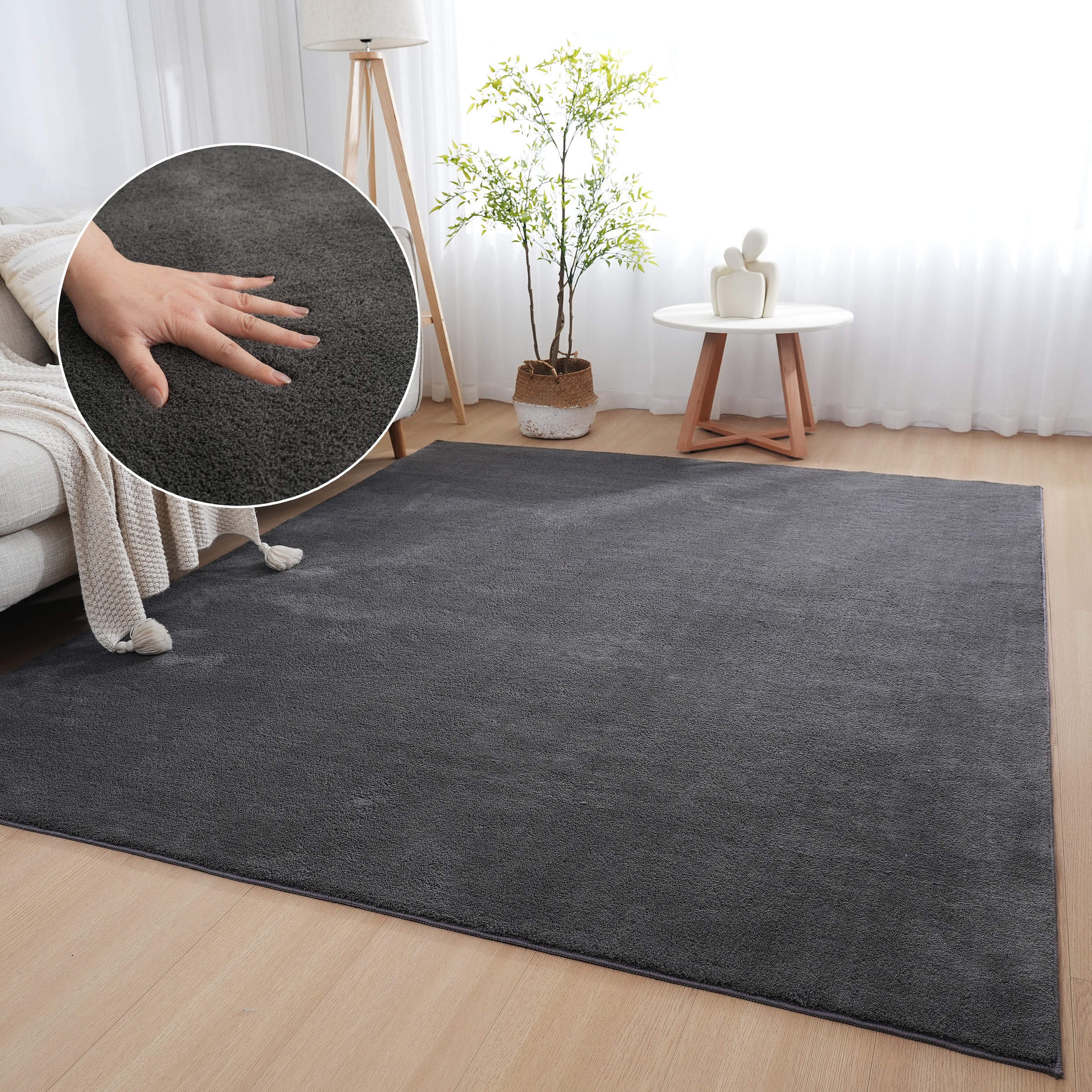 my home Teppich "Cali light, weich, modern, waschbar" rechteckig 13 mm Höhe günstig online kaufen