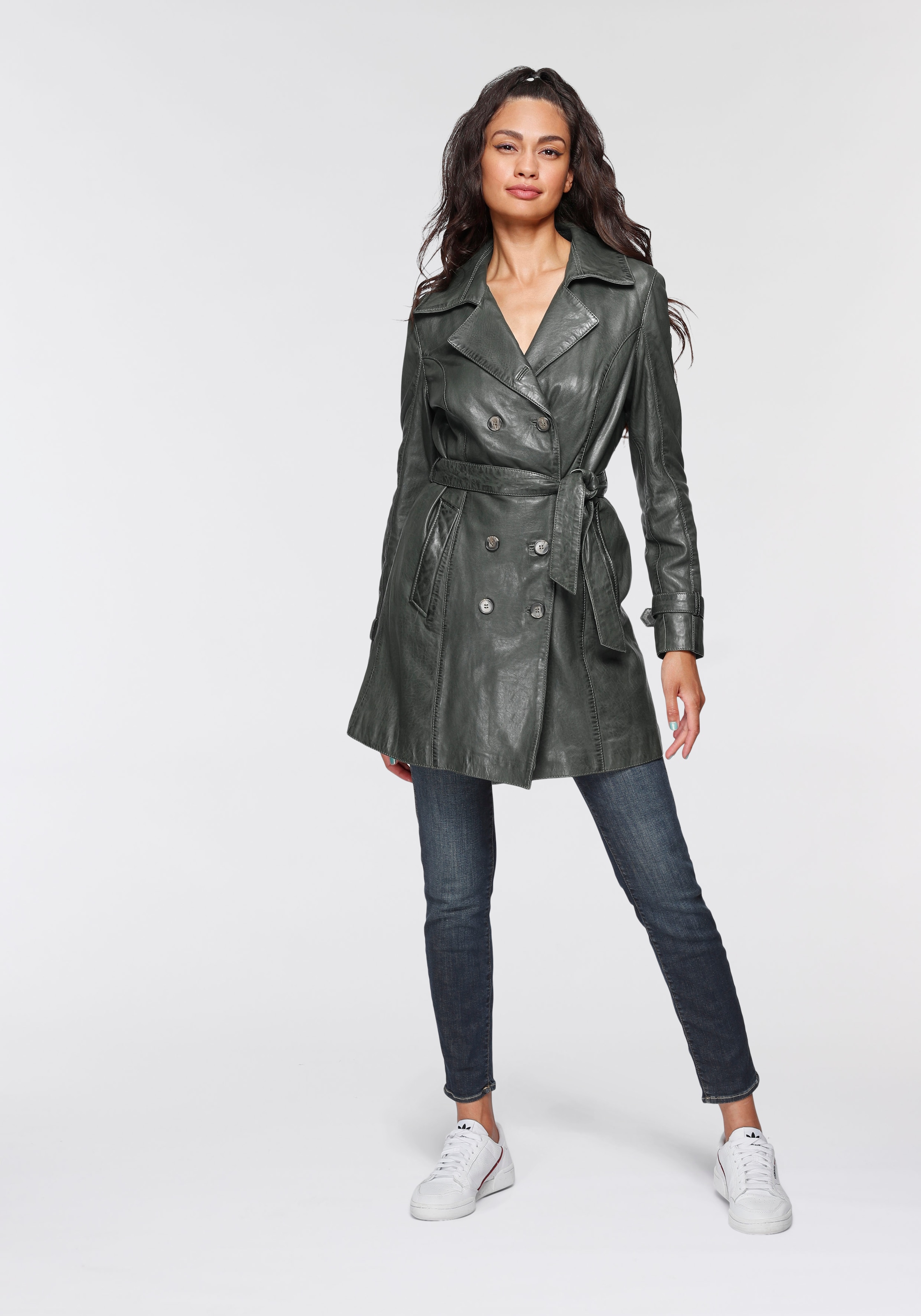 »Taresa«, Bindegürtel), Gipsy | femininer Bindegürtel für Trenchcoat mit bestellen mit tlg., BAUR (2 Ledermantel Leder-