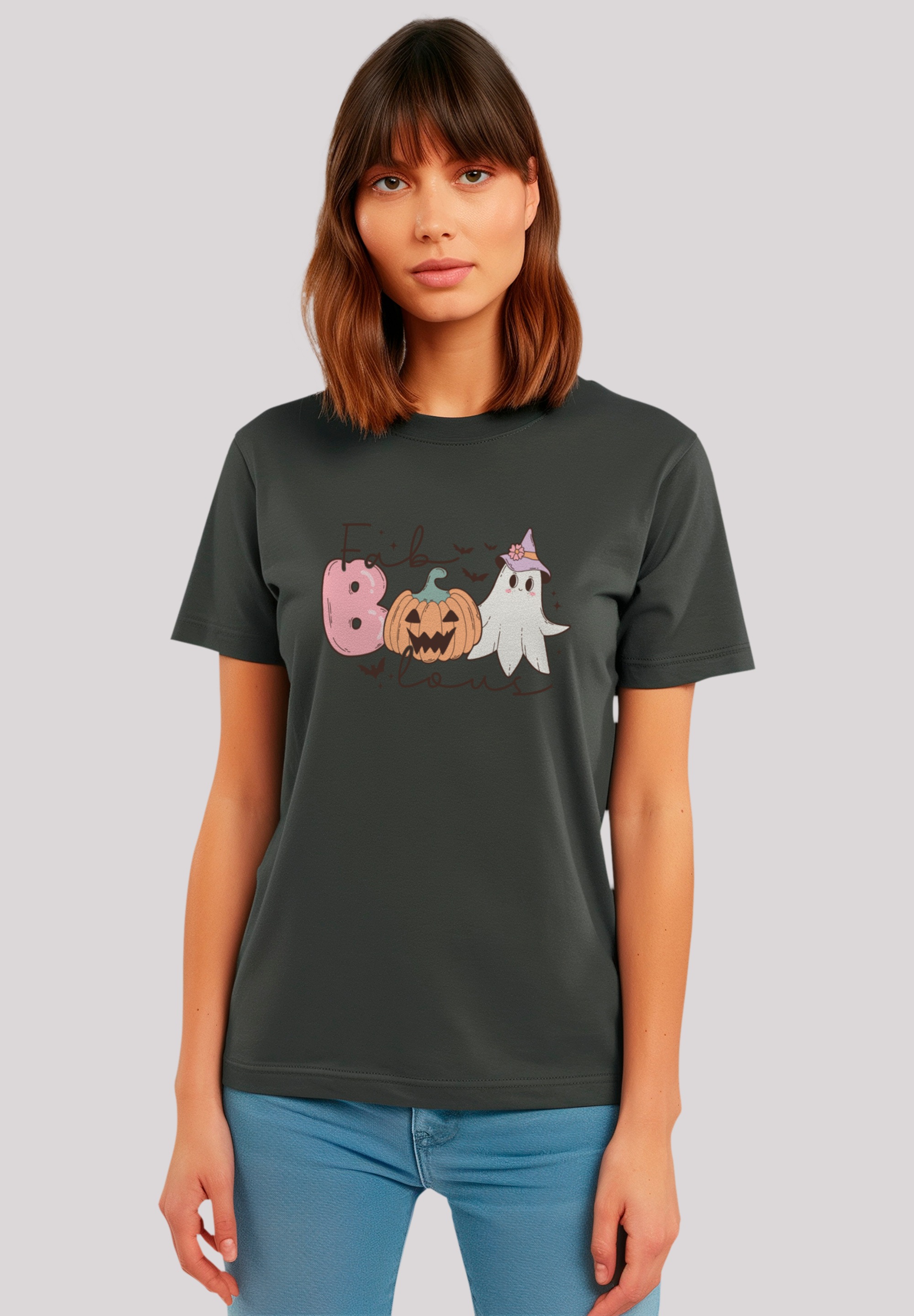 F4NT4STIC T-Shirt "Retro Halloween Fab Boo Lous", Premium Qualität, Hallowe günstig online kaufen