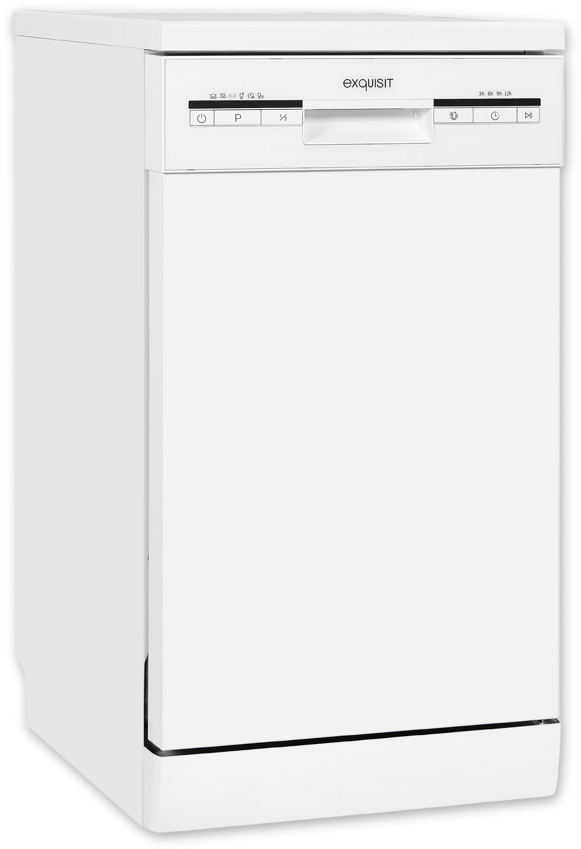 exquisit Standgeschirrspüler "GSP9109-030E weiss" 9 l 9 Maßgedecke Stand-/U günstig online kaufen