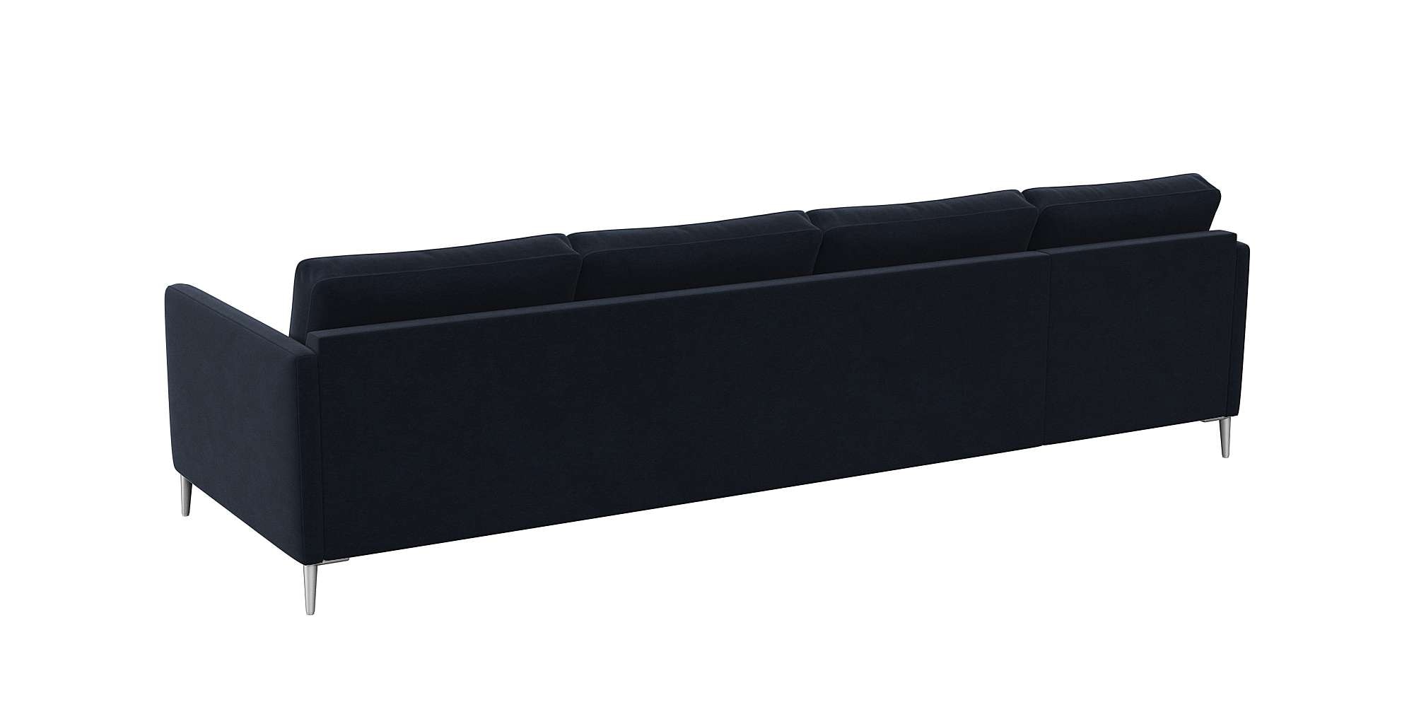 FLEXLUX Ecksofa »Fiore, super Sitzkomfort durch Kaltschaum im Sitz, L-Form«, schmale Armlehnen, Füße Alu
