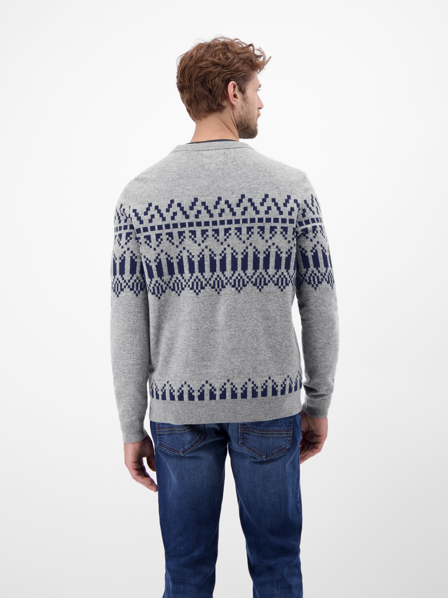 LERROS Strickpullover »LERROS Herren Strickpullover, skandinavisch inspiriert«