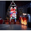 BONETTI LED Dekofigur »Weihnachtsmann kopfüber«, mit 30 bunten LEDs