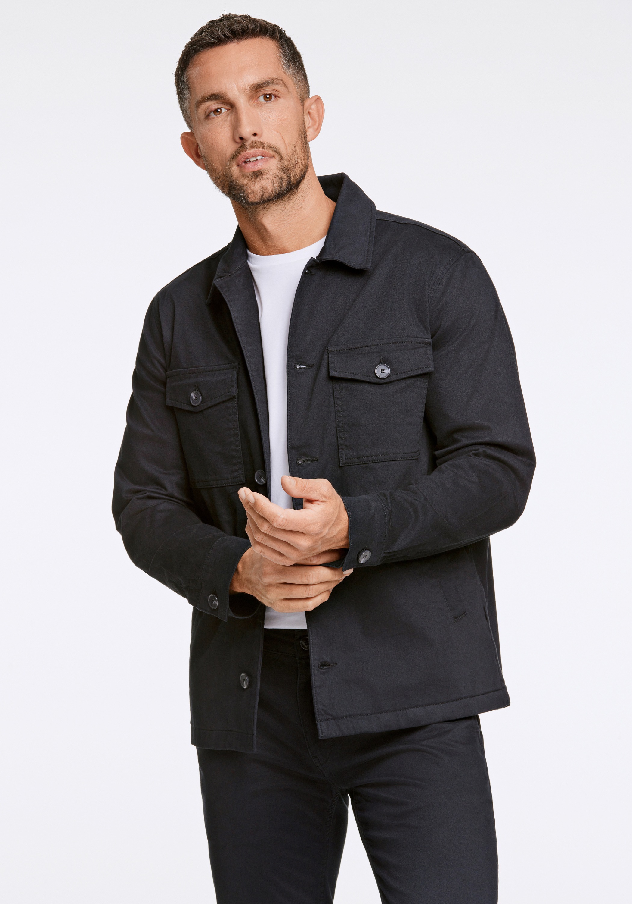 LINDBERGH Hemdjacke "Oberhemd Relaxed Fit" günstig online kaufen