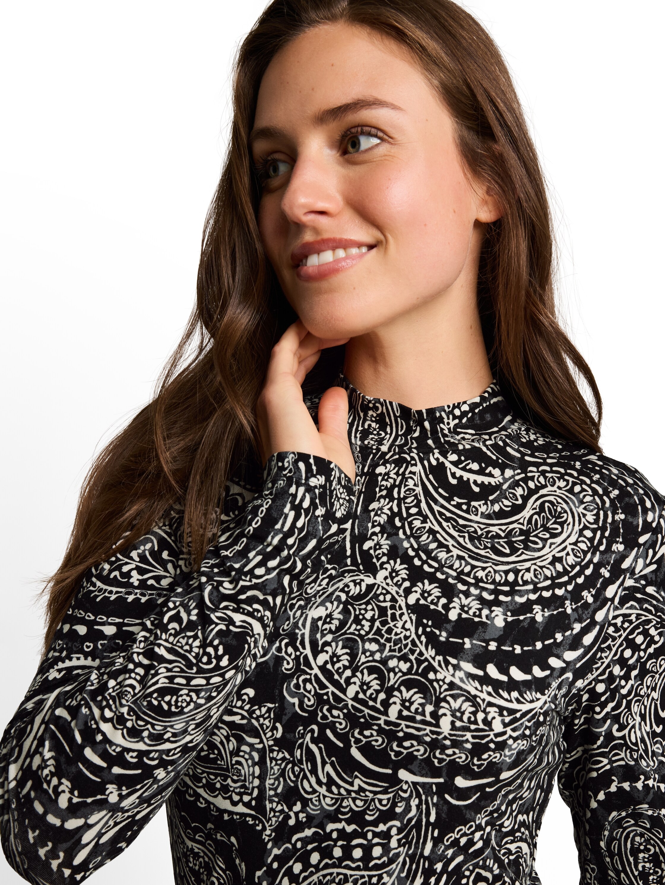 TOM TAILOR Langarmshirt »Fied« mit All-Over Print