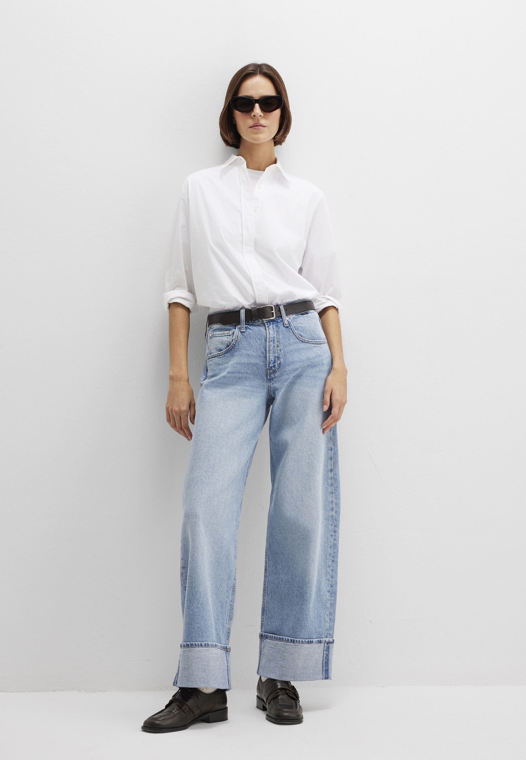 Mavi Weite Jeans "SANDRA" Cuffed Wide Leg günstig online kaufen