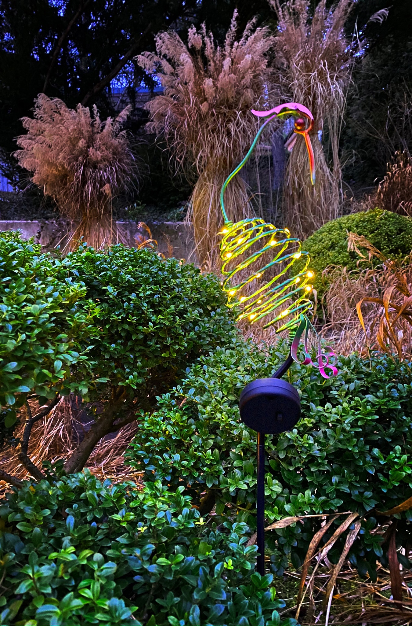 näve LED Gartenleuchte »Kranich«, 1 flammig-flammig, LED Deko-Figur>>Kranich