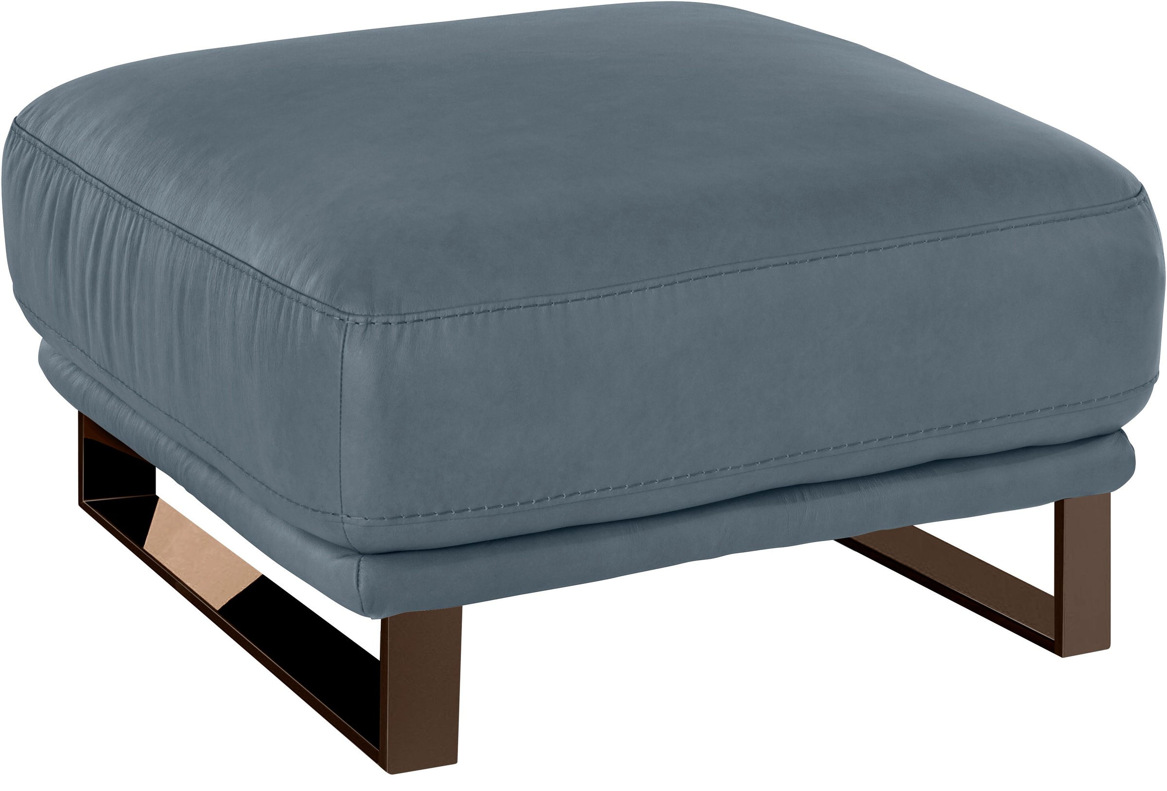 W.SCHILLIG Hocker »montanaa«, mit Metallkufen in Bronze pulverbeschichtet, Breite 71 cm
