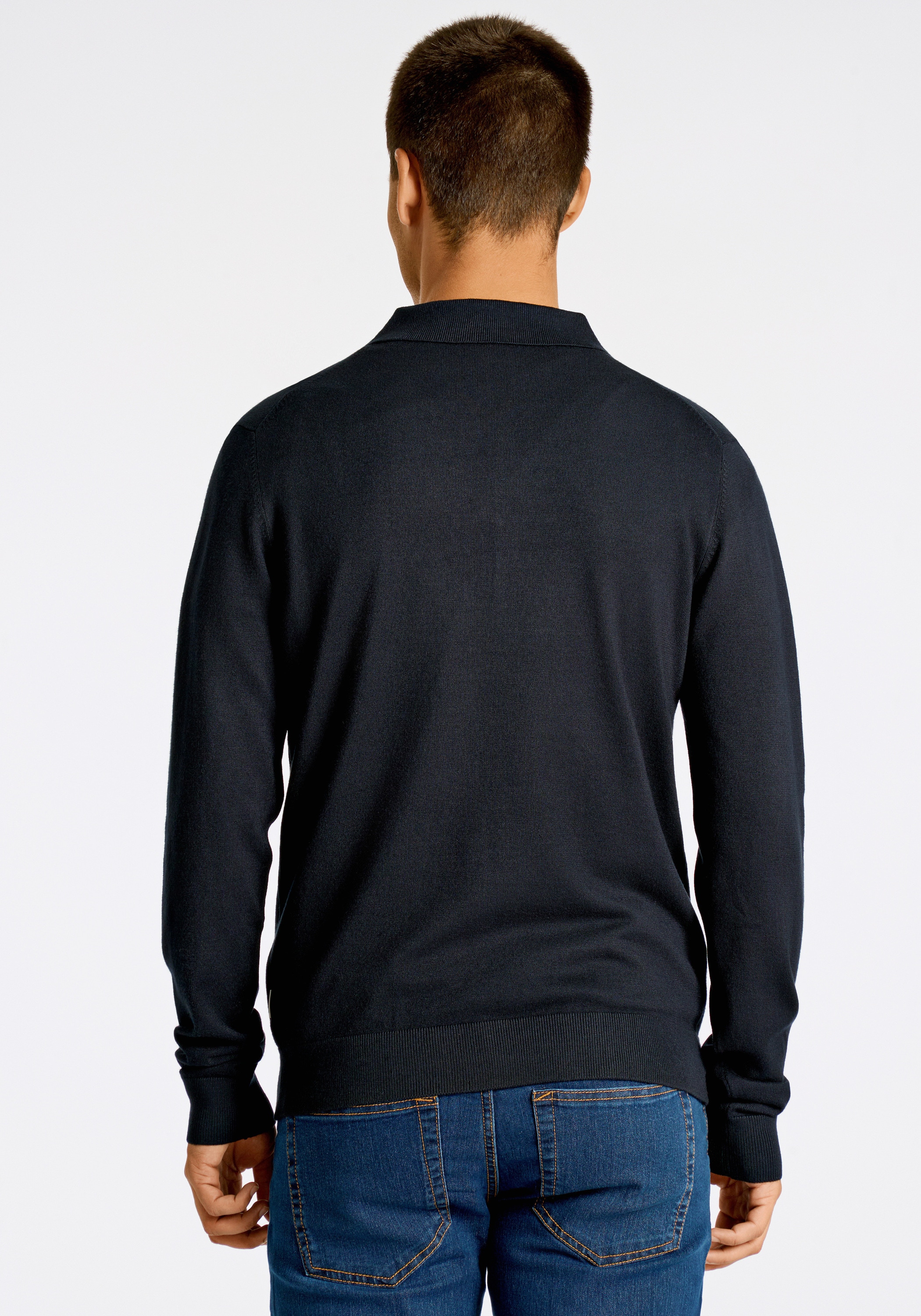 LINDBERGH Langarm-Poloshirt »Lindbergh Troyer«