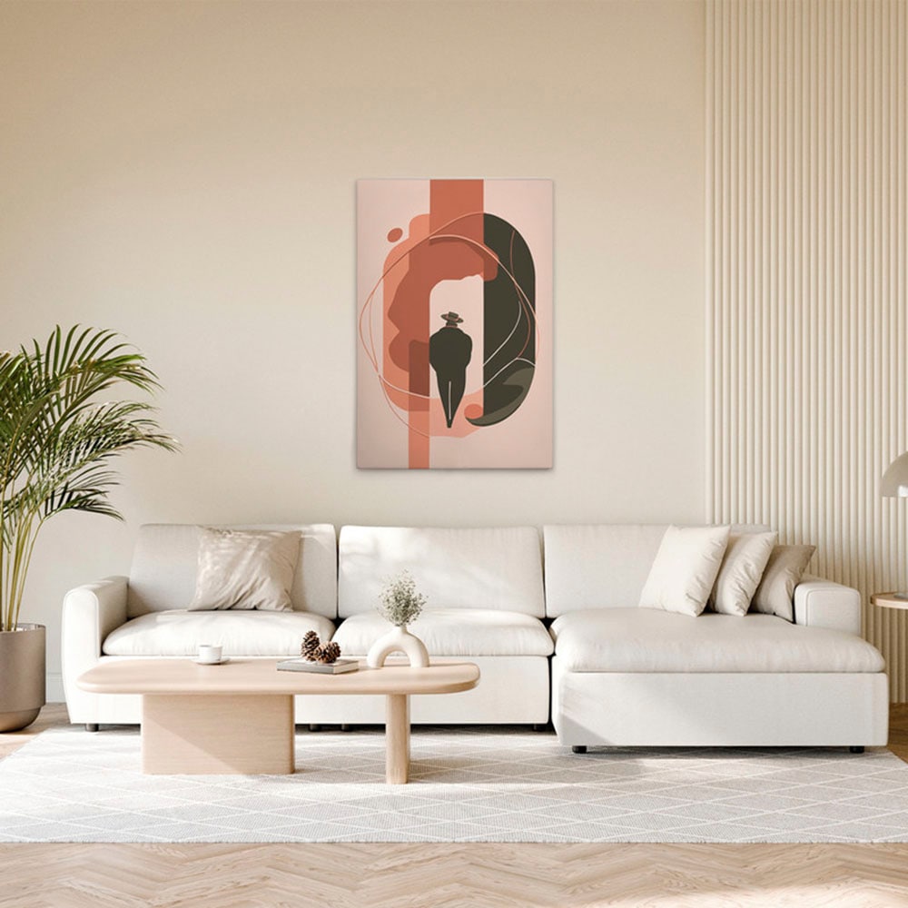 A.S. Création Leinwandbild "Stranger 1 - Wandbild Beige Orange Grün Keilrah günstig online kaufen