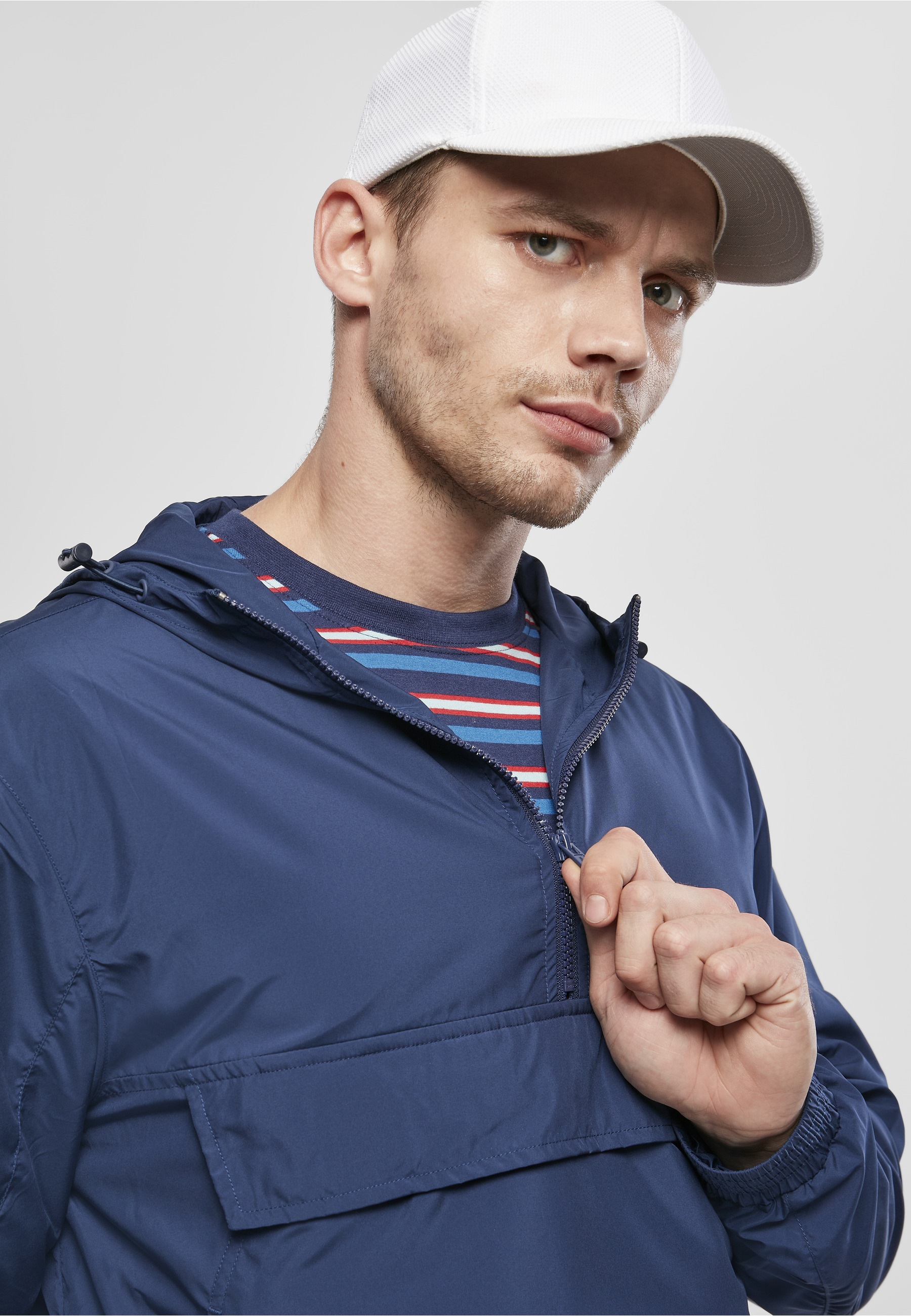 URBAN CLASSICS Funktionsmantel »Urban Classics Herren Basic Pull Over Jacket«