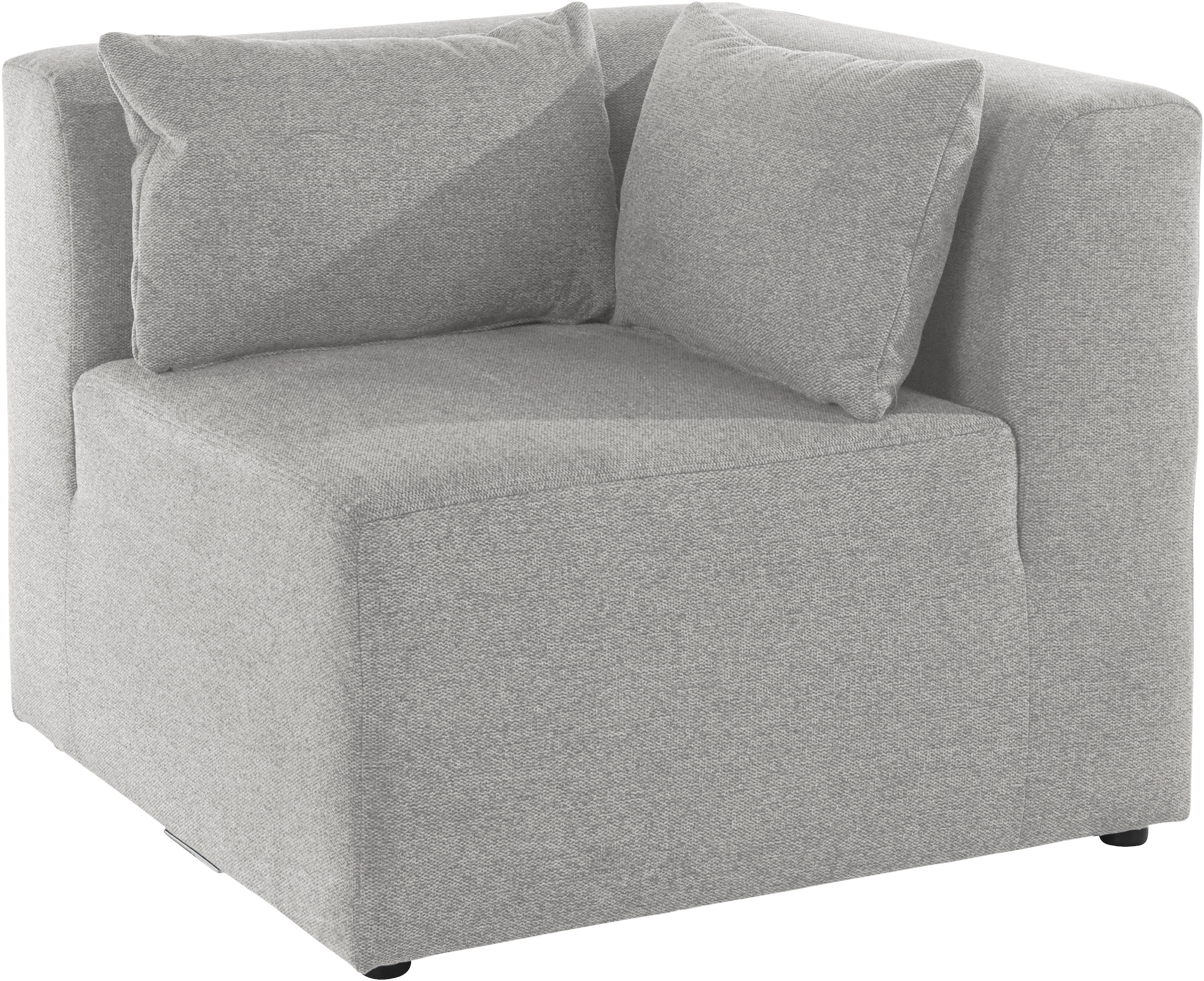 Leonique Sofa-Eckelement »Alexane«, Armlehne wählbar, in vielen Bezugsqualitäten und Farben