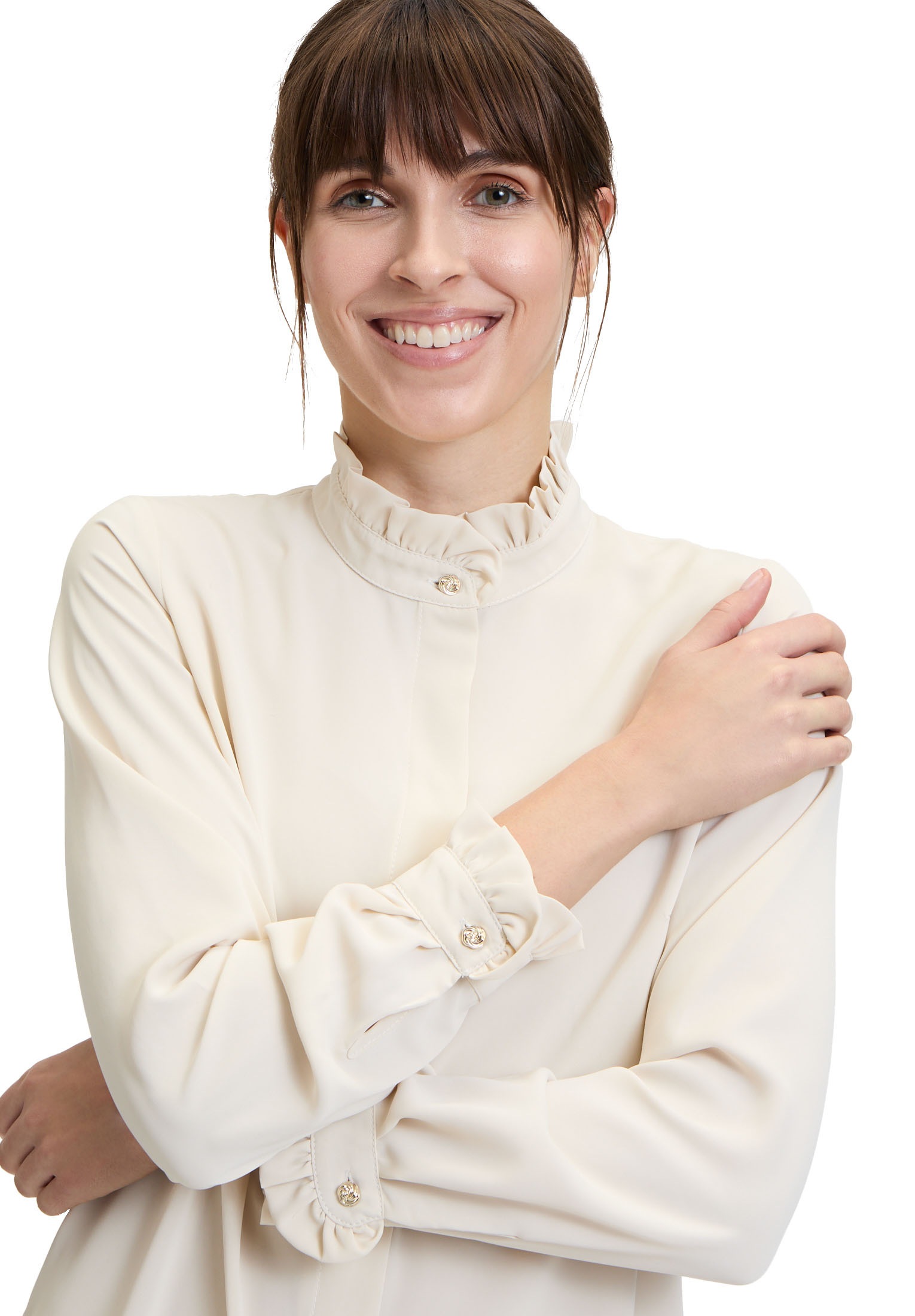 Cartoon Rüschenbluse »Cartoon Damen Rüschenbluse mit Knöpfen«