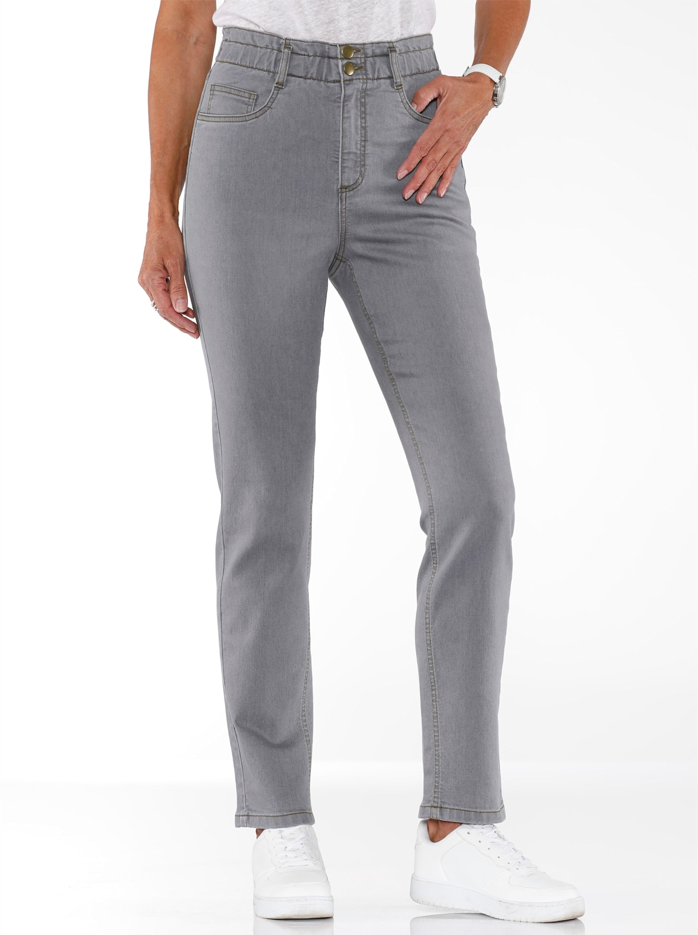 Classic Basics Women's Jeans Grey 24 7
