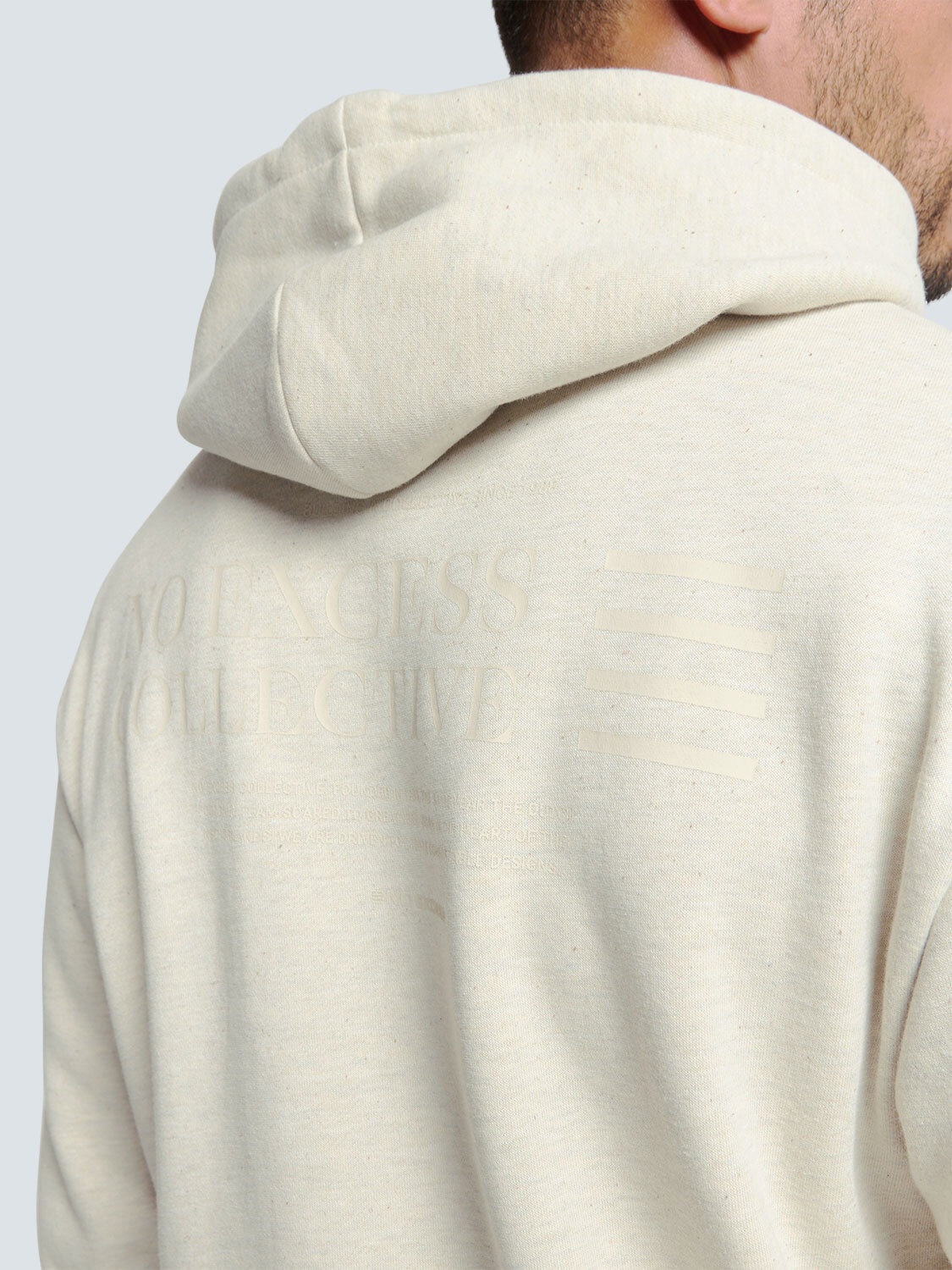 NO EXCESS Hoodie »No Excess Hoodie mit Mélange«