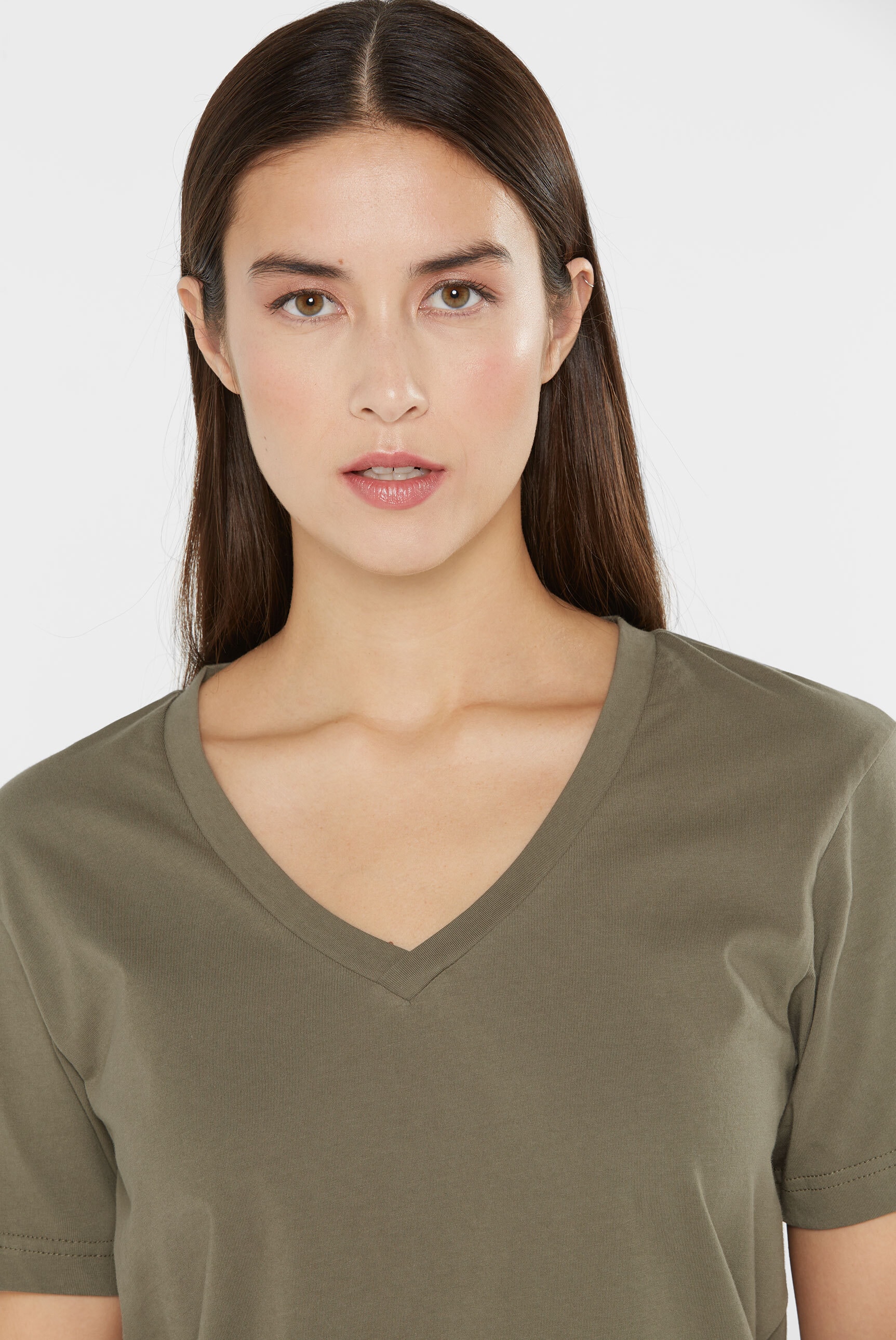 SENSES.THE LABEL V-Shirt, aus Baumwolle