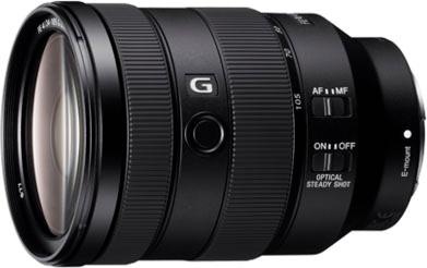 SONY Zoomobjektiv "SEL24105G", schwarz, B:8,34cm H:11,33cm T:11,33cm Ø:8,34cm, Objektive, FE 24-105 mm F4 G OSS (SEL24105G) Vollformatobjektiv - Einhe