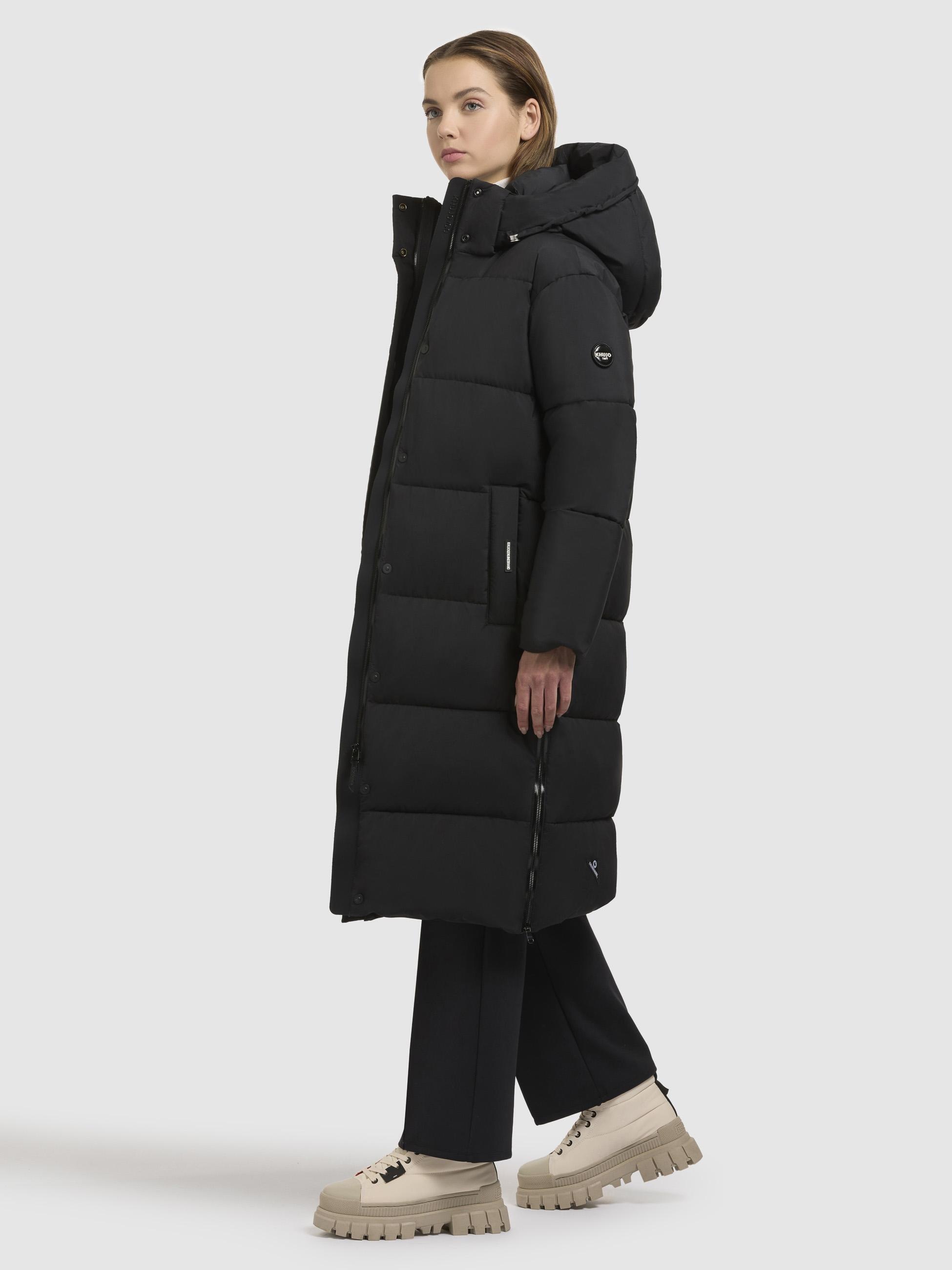 khujo Steppmantel »Rachel Matt-YM«, Warmer gesteppter Damen Mantel mit (abnehmbarer Kapuze)