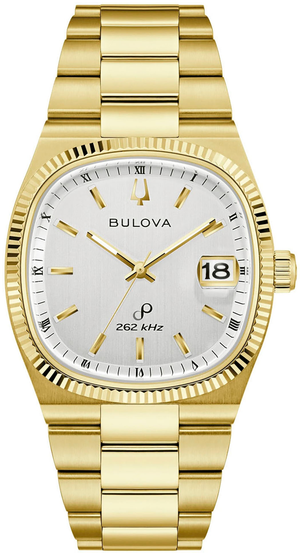 Bulova Quarzuhr, Armbanduhr, Herrenuhr, Edelstahlarmband, analog