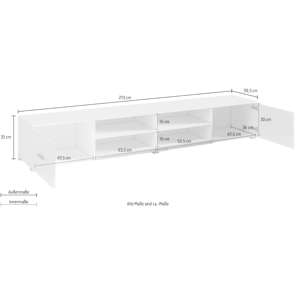 Helvetia Lowboard »Sarah«