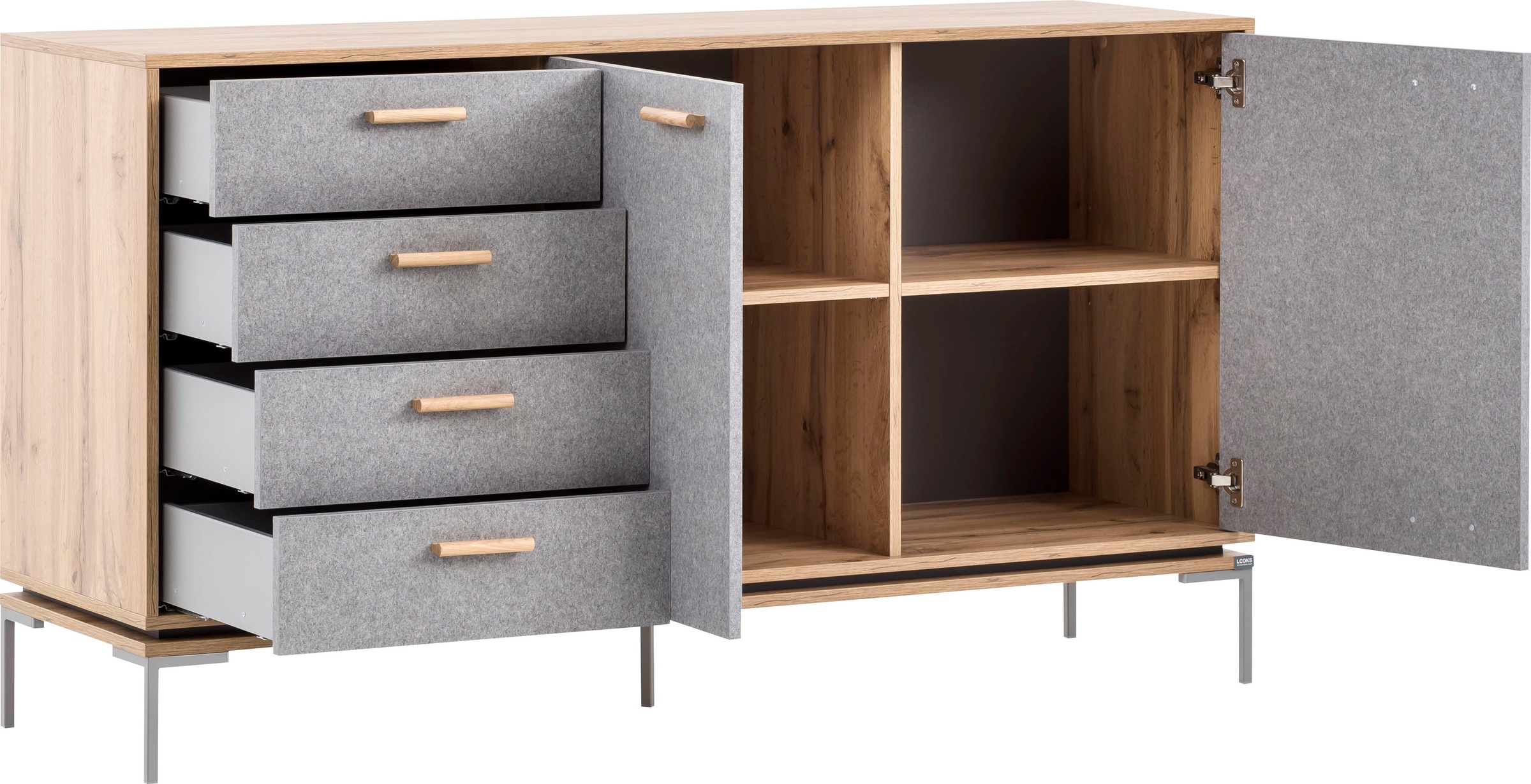 Thumbnail - LOOKS by Wolfgang Joop Sideboard "Looks" Breite 154,6 cm