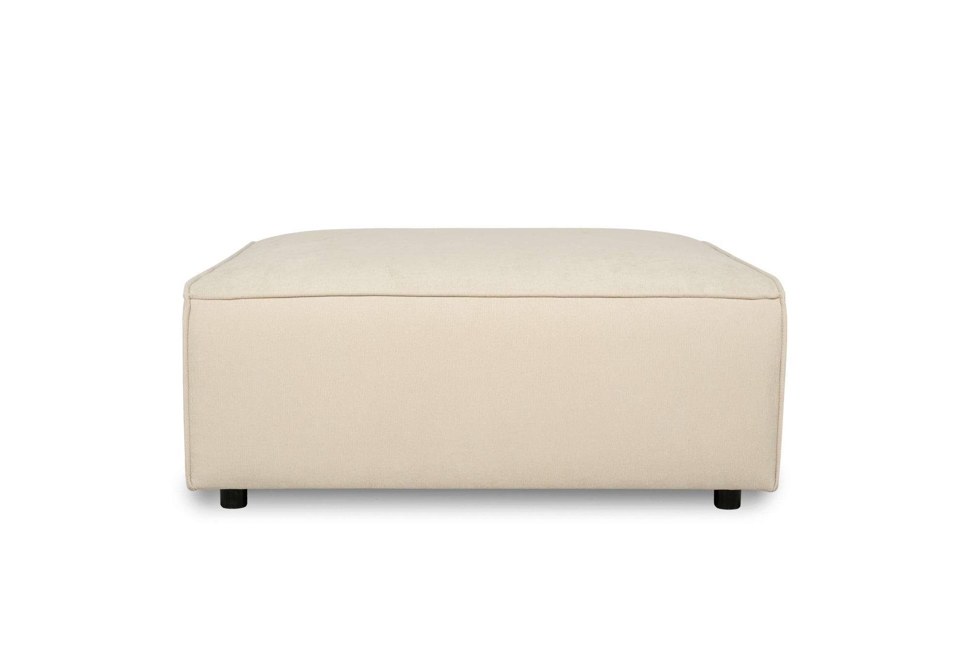 OTTO home Polsterhocker »Jorrena, extra weicher Chenille-Stoff« Praktische Ergänzung, 105x105 cm, mit Wellenunterfederung