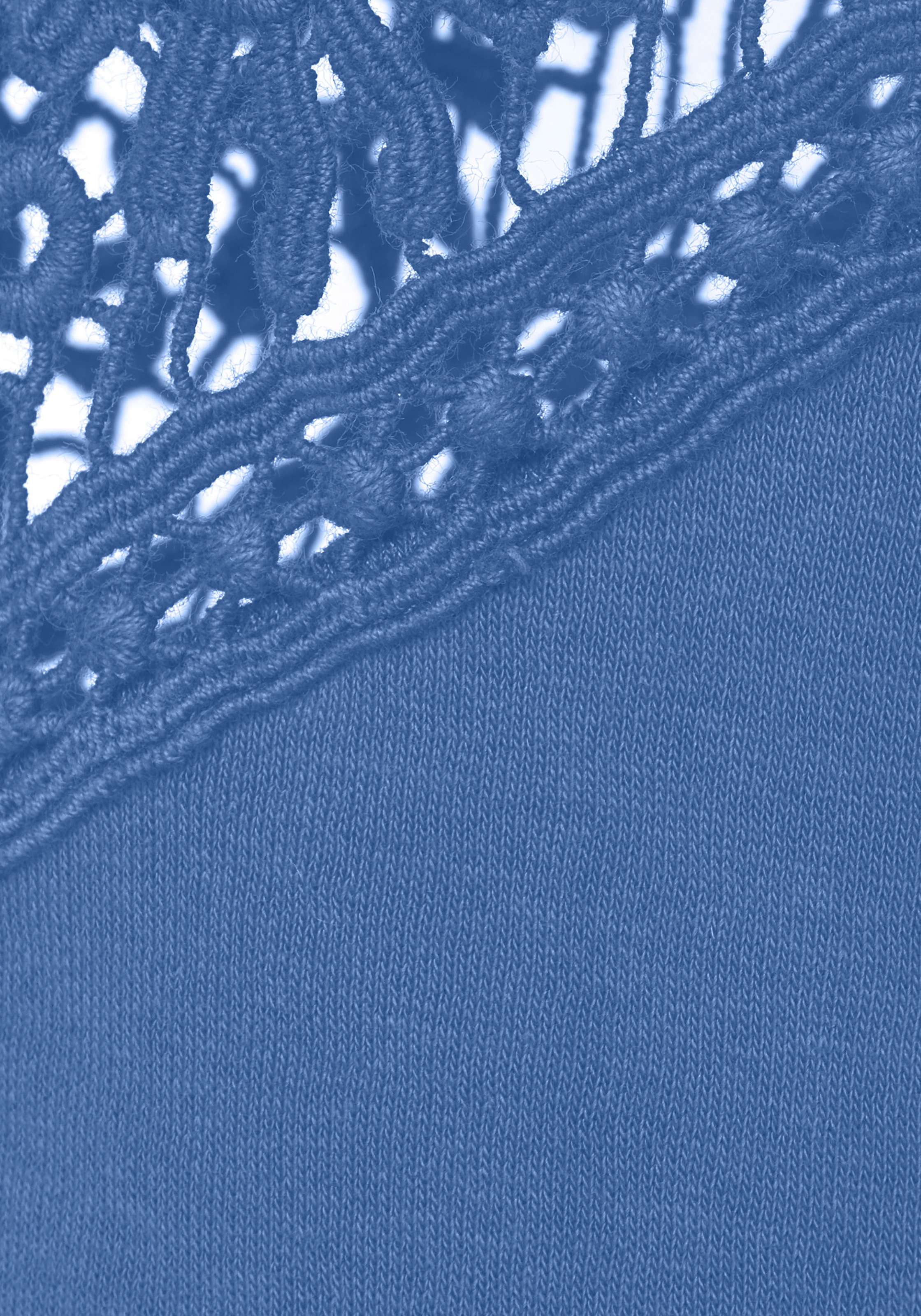 Vivance Sweatshirt, mit Spitzeneinsätzen an Schulter und Ärmel