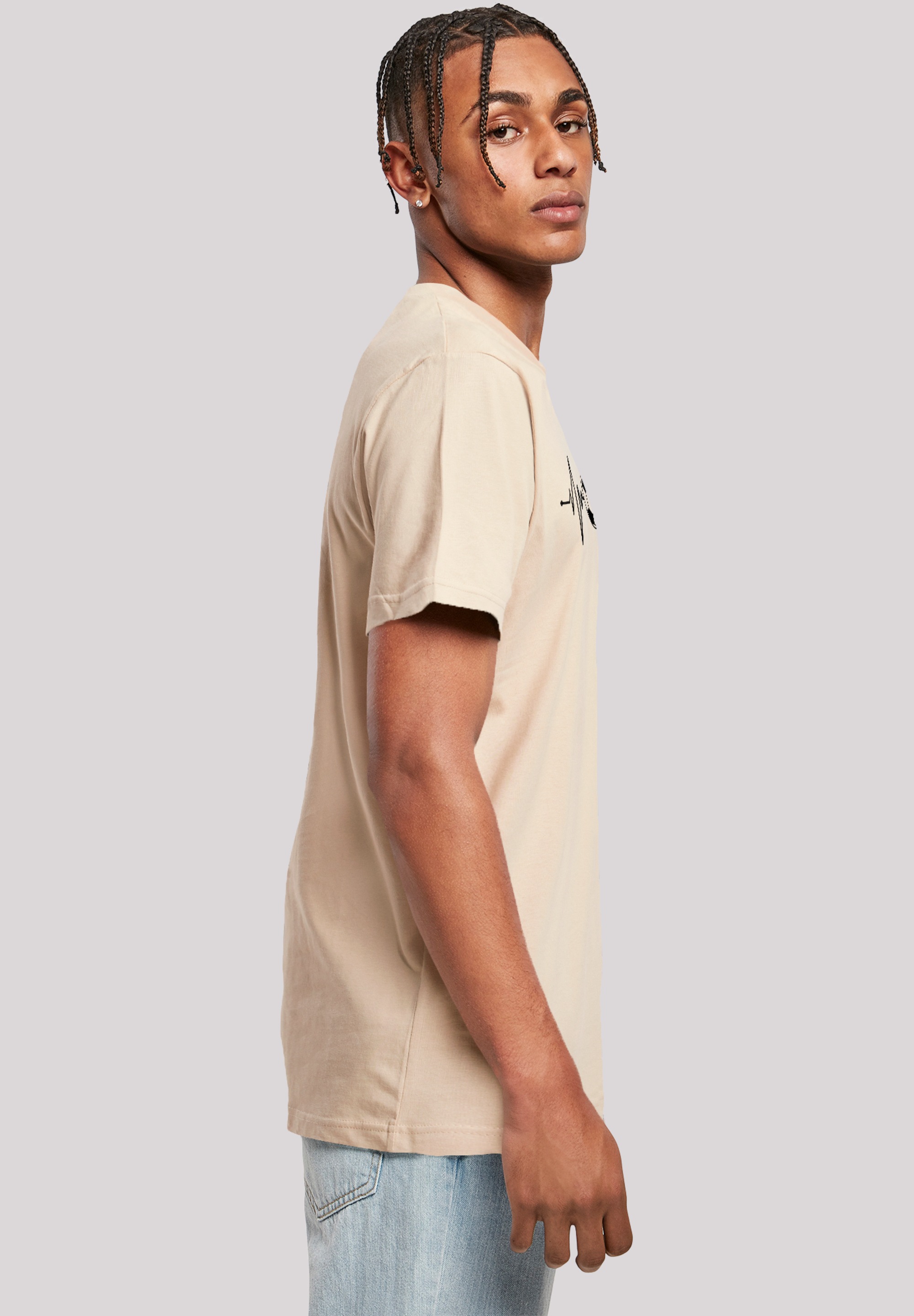 F4NT4STIC T-Shirt »Herzschlag Fußball«, Premium Qualität