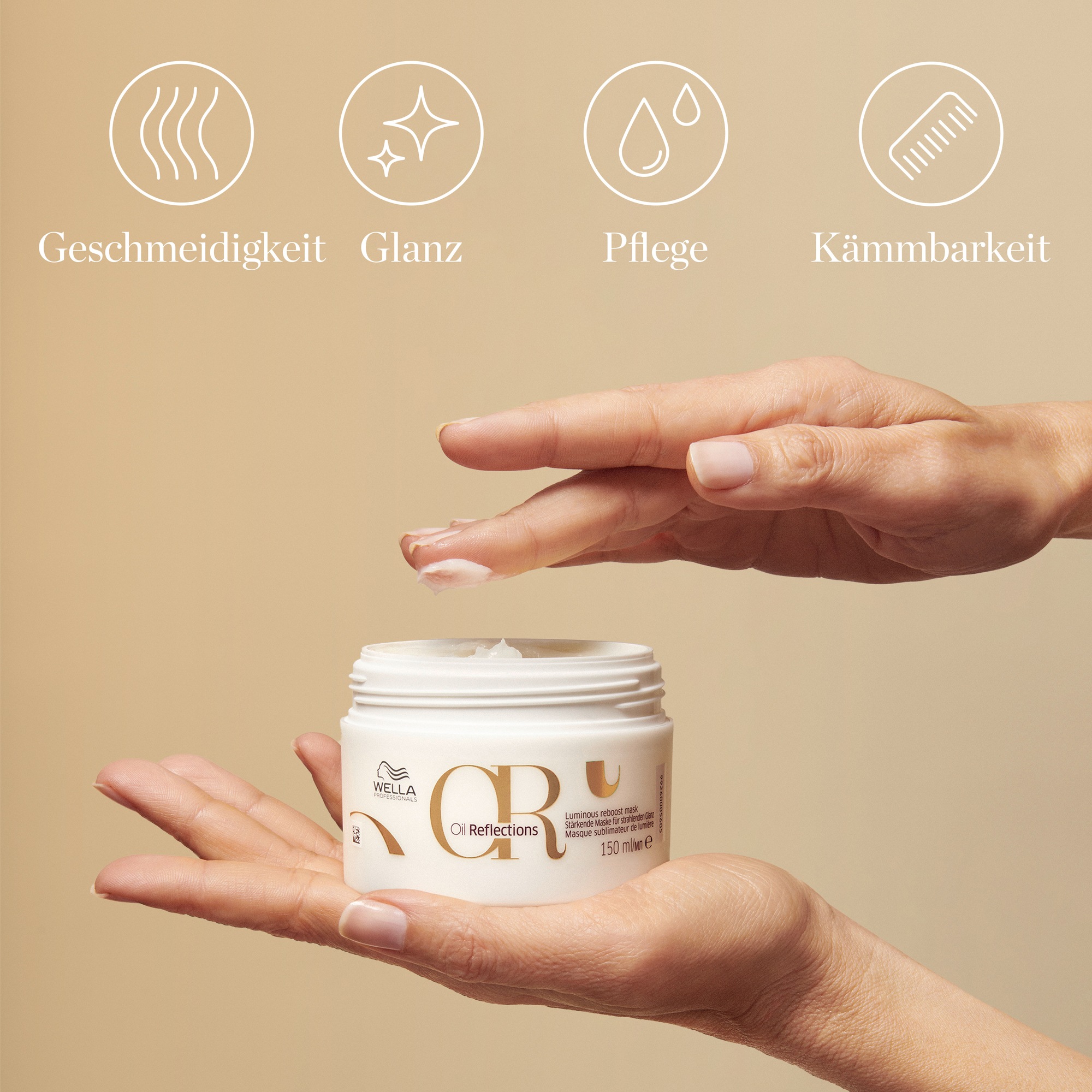 Wella Professionals Haarmaske »Oil Reflections Mask« pflanzliche Inhaltsstoffe für langanhaltende Feuchtigkeit