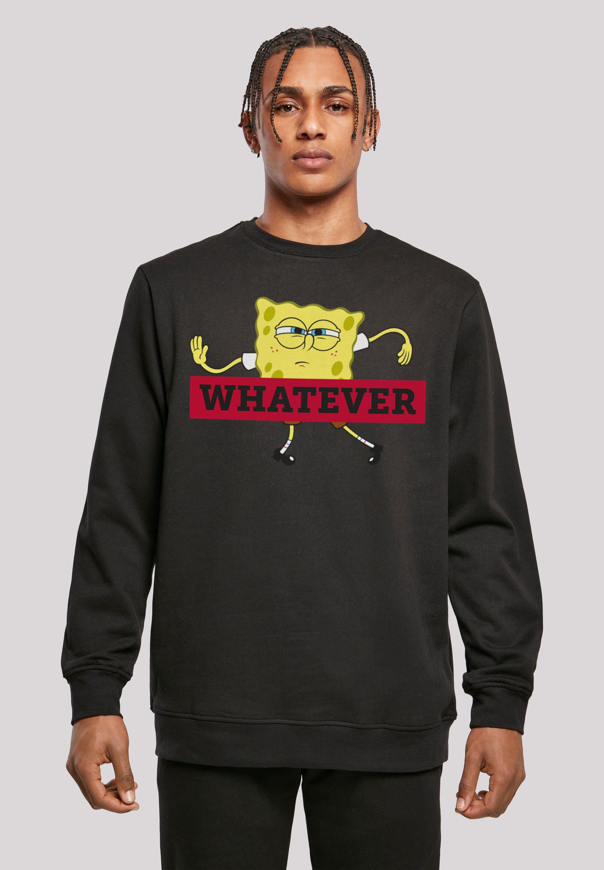F4NT4STIC Sweatshirt »Spongebob Schwammkopf WHATEVER«, Print