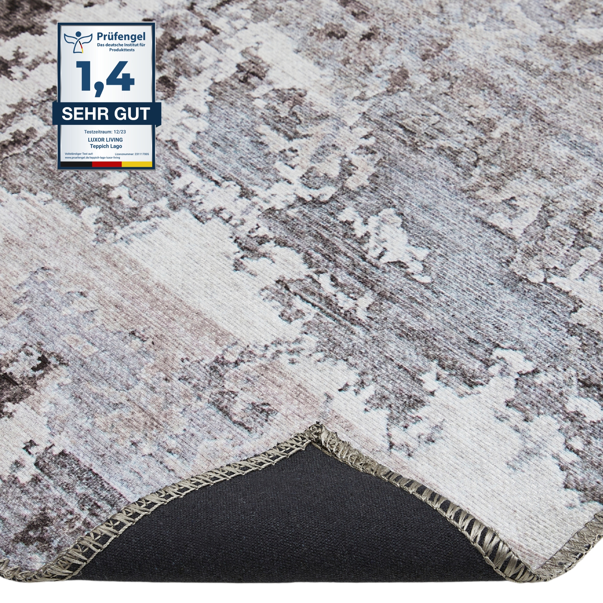 LUXOR living Teppich »Lago«, rechteckig, 6 mm Höhe, faltbarer Teppich, modernes Design, waschbar, In- und Outdoor geeignet
