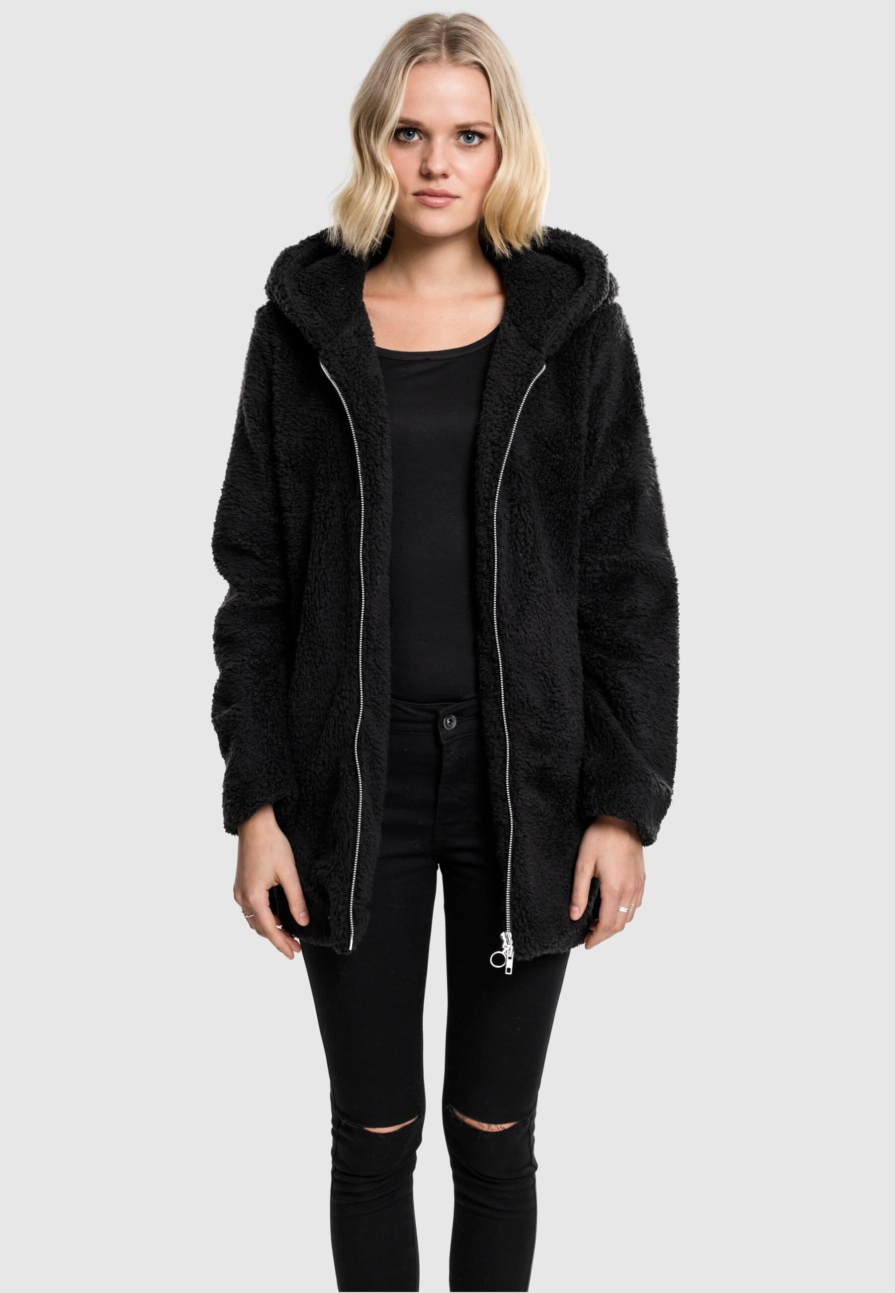 URBAN CLASSICS Allwetterjacke »Urban Classics Damen Ladies Sherpa Jacket«, (1 St.), mit Kapuze