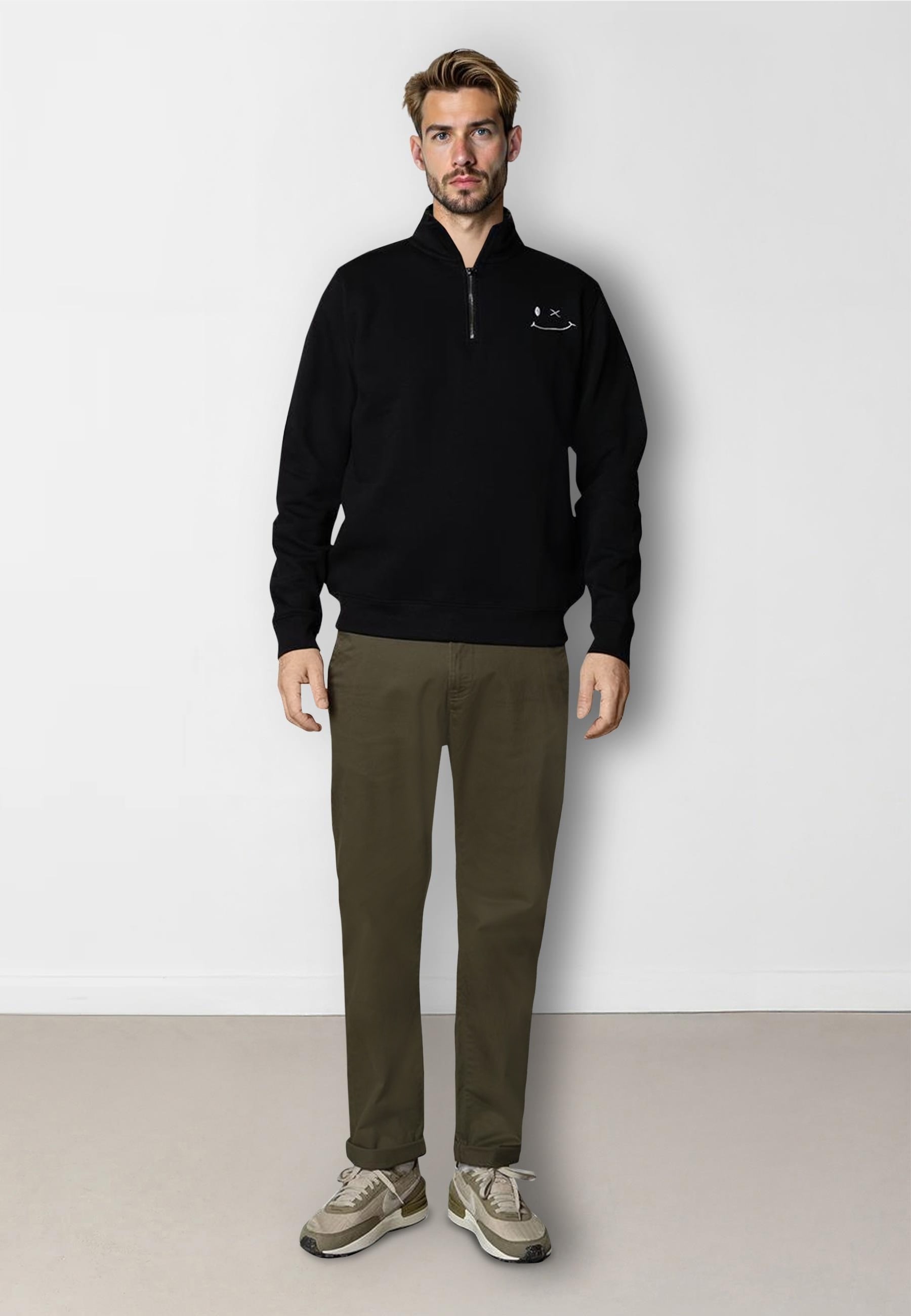 Clean Cut Copenhagen Troyer »Clean Cut Copenhagen Patrick Half-Zip Sweatshirt« 1 Stk.