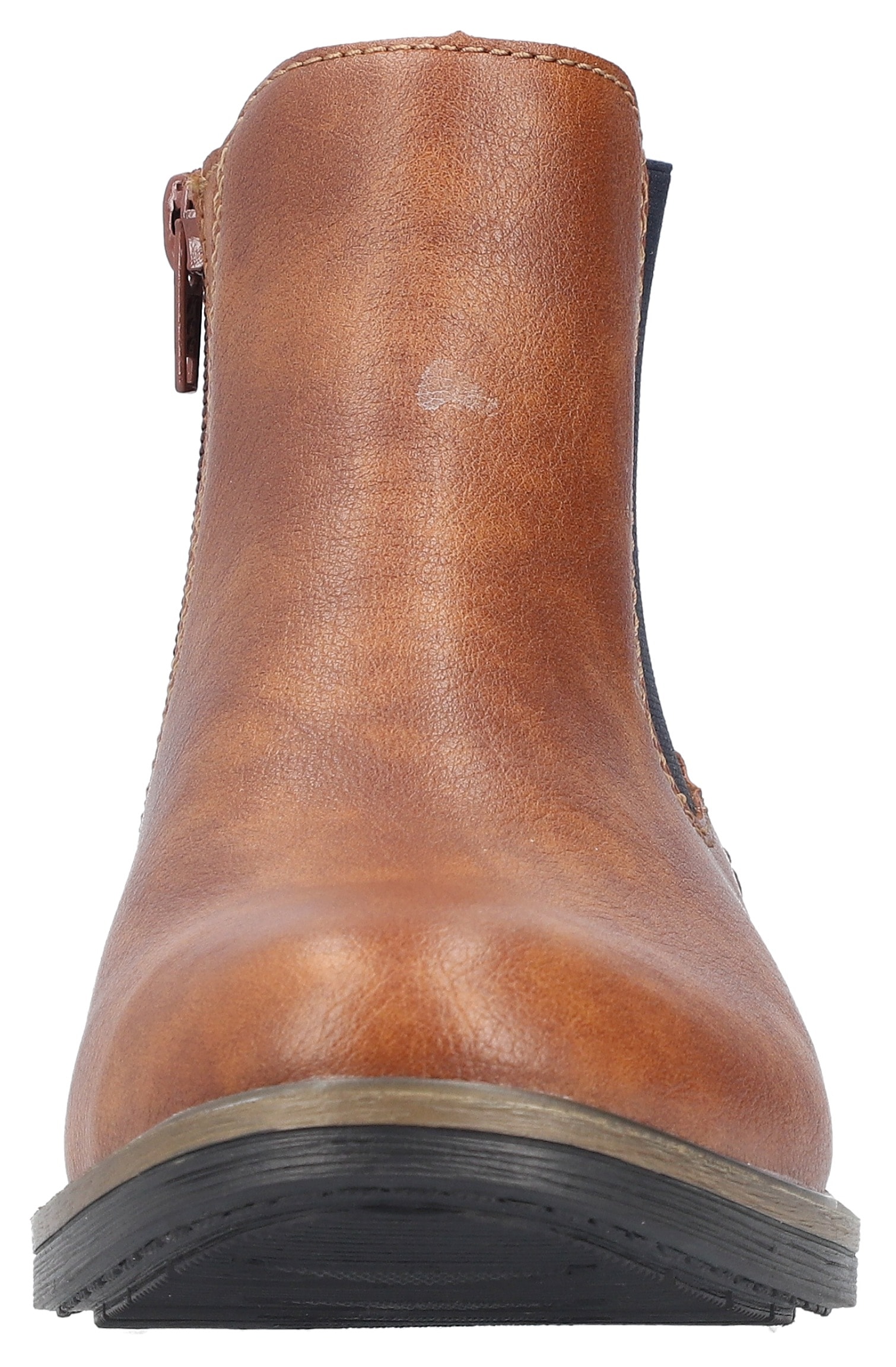 Rieker Chelseaboots, Schlupfboots, Stiefelette, Blockabsatz, mit wärmendem Textilfutter