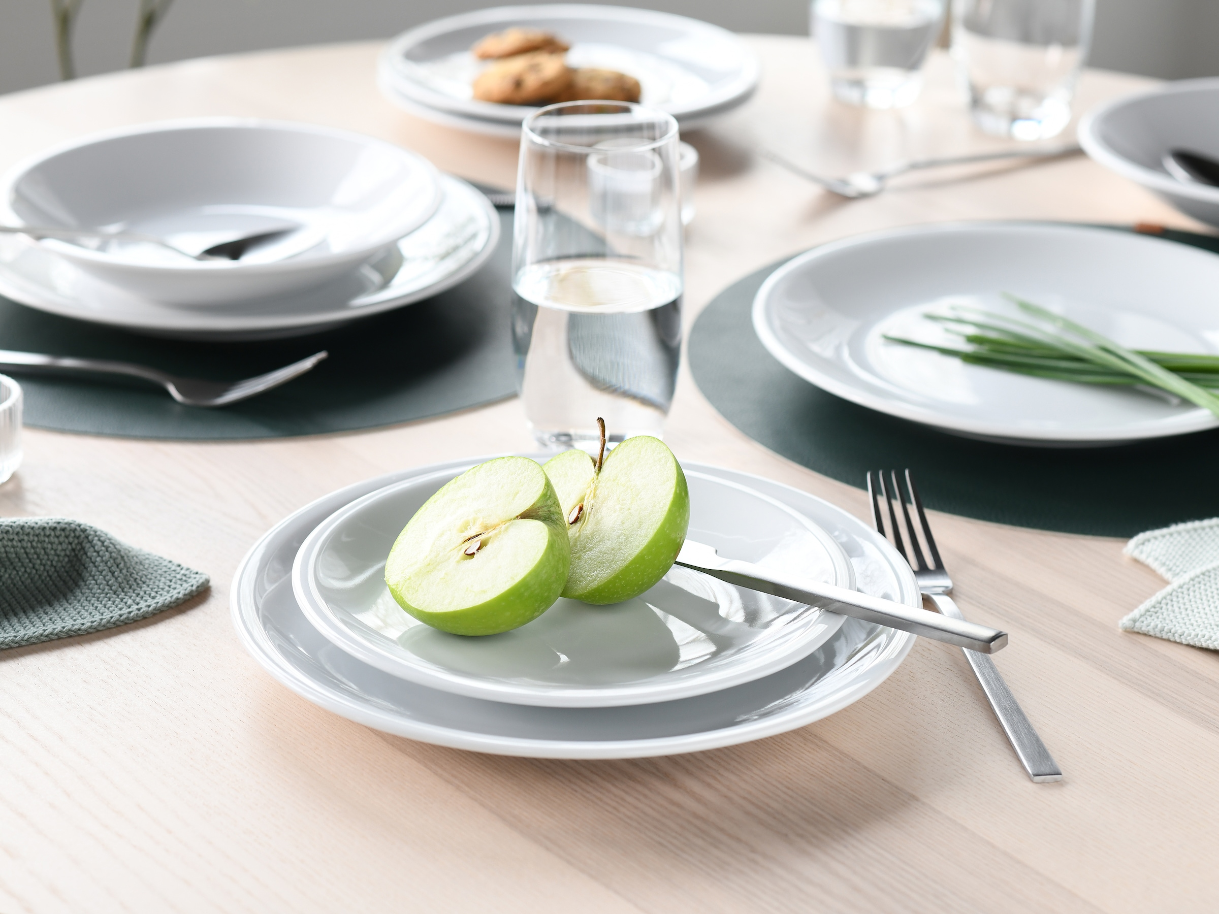 CreaTable Teller-Set »Milano Weiss, Tellerset 18-tlg.« Daily Use, Minimalistischer Stil