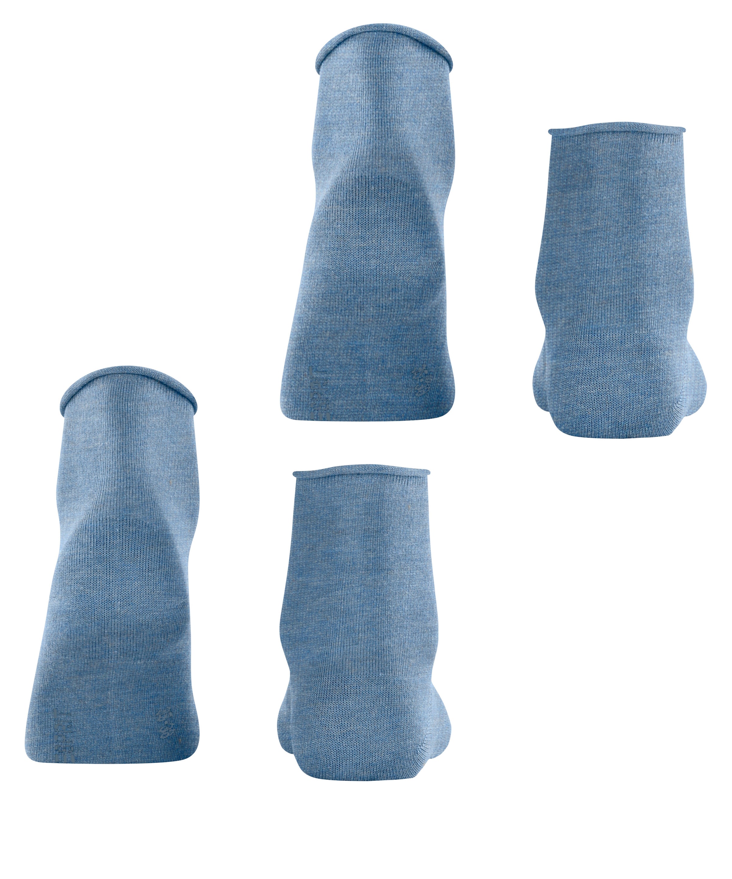 Esprit Kurzsocken »Basic Pure« 2 Paar,  unifarbenes Basic-Design, Rollbündchen