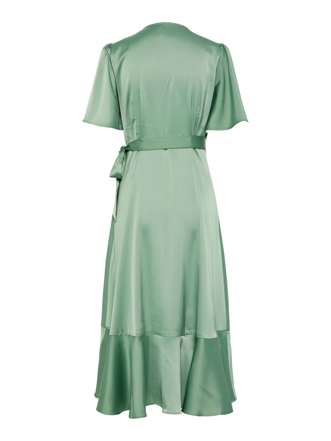 Y.A.S Wickelkleid "YASTHEA 2/4 MIDI WRAP DRESS S. NOOS", mit Volant günstig online kaufen