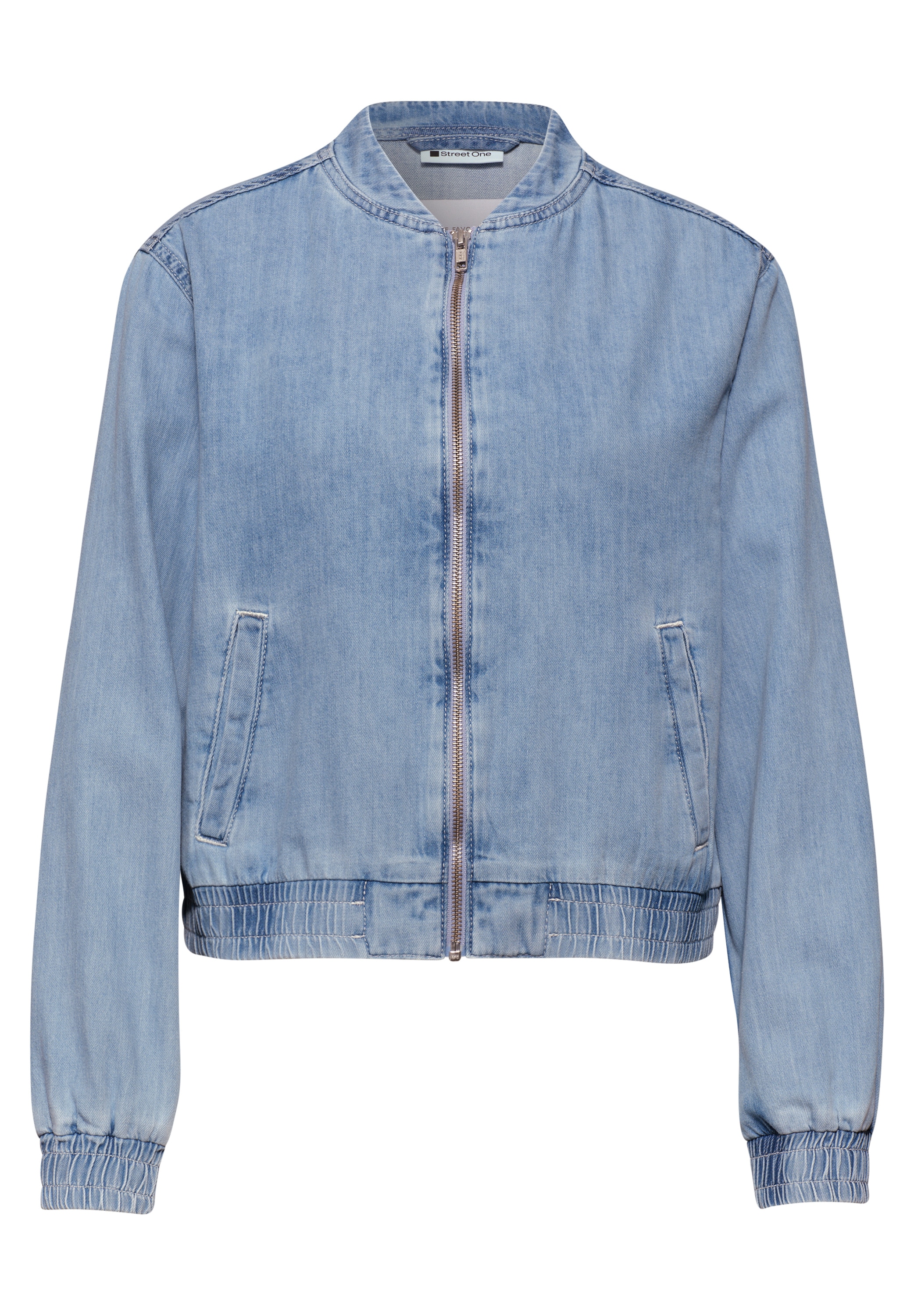 STREET ONE Blouson ohne Kapuze im Denim-Look mit Taschen günstig online kaufen