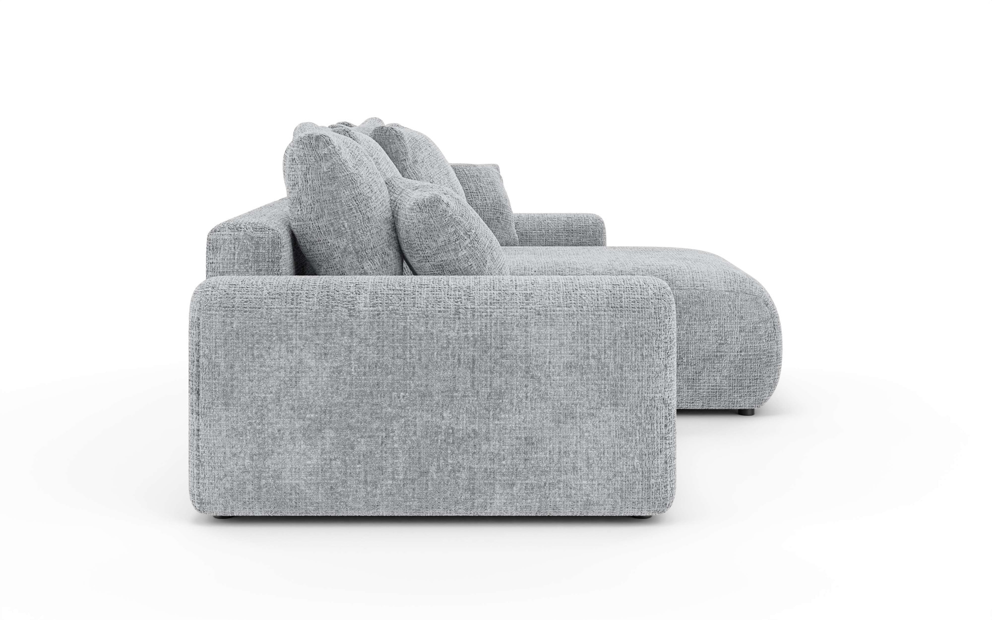 Home affaire Ecksofa »LAKESIDE klein mit Bettfunktion und Bettkasten, B/T/H 235/142/84 cm«, L-Form, Recamiere beidseitig montierbar, mit Wellenunterfederung