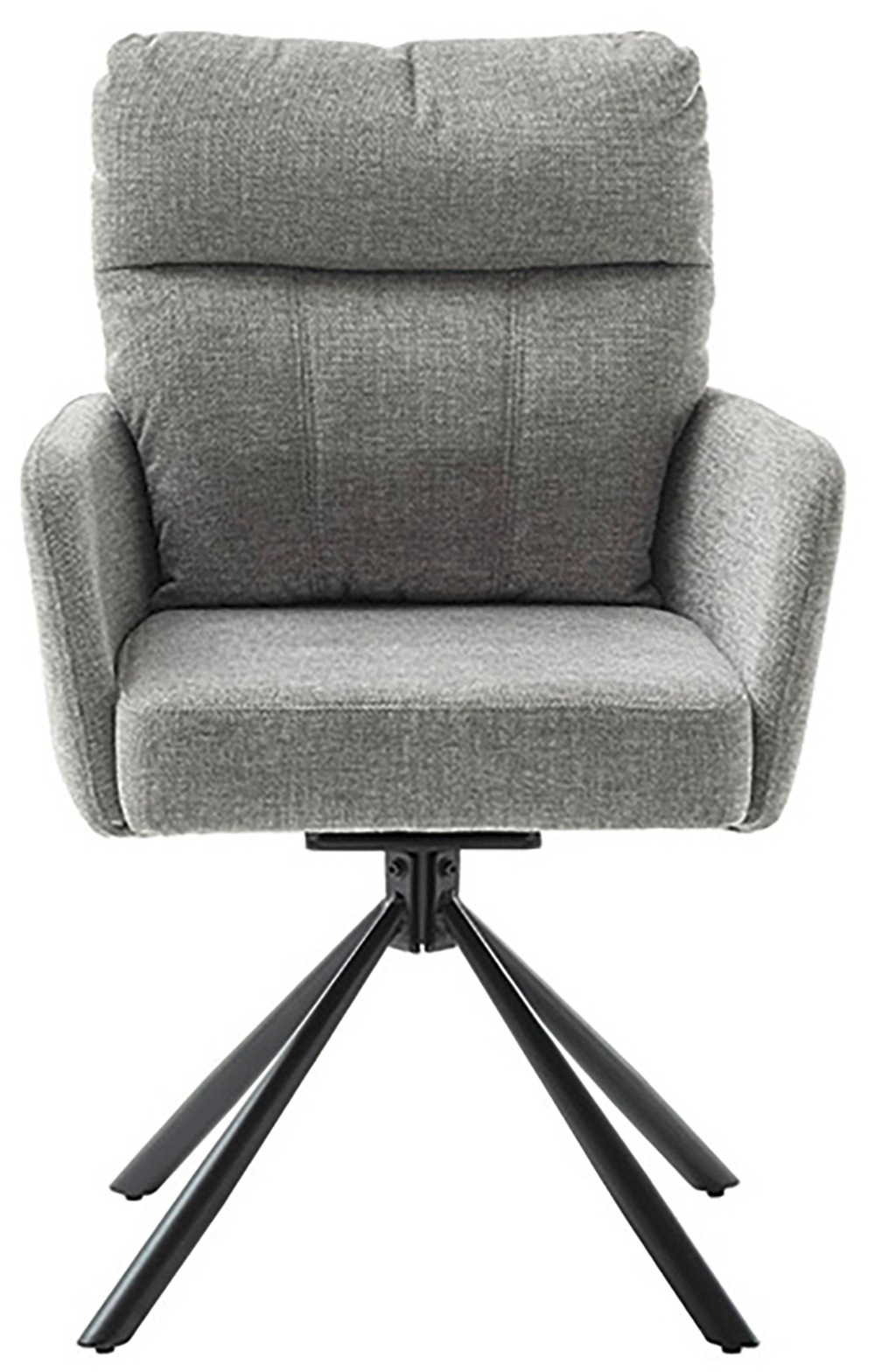 MCA furniture Esszimmerstuhl, Chenilleoptik, (2er-Set), drehbar 180°, Taschenfederkern, Sitzhöhe ca. 50 cm
