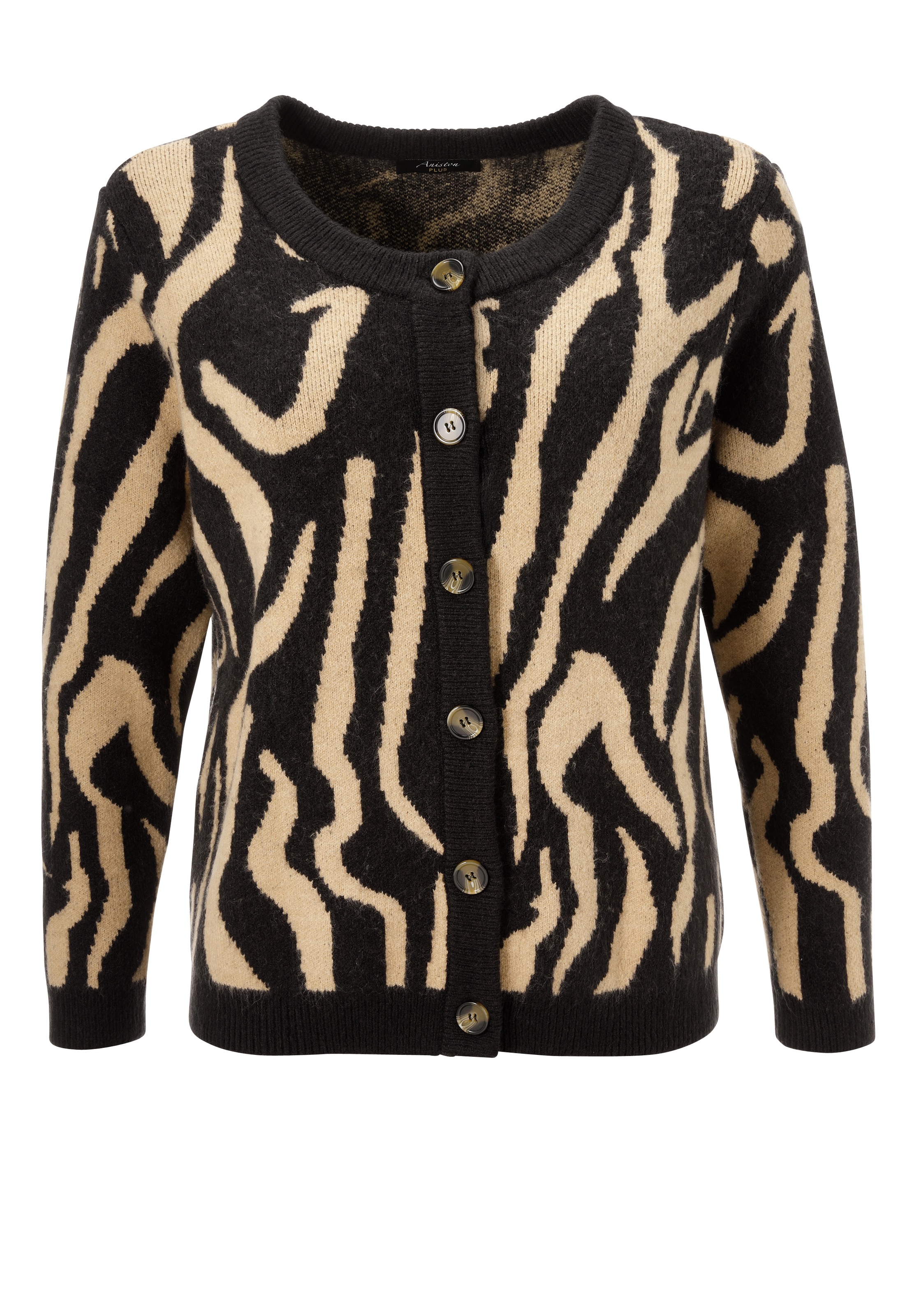 Aniston PLUS Strickjacke, mit auffälligen Strickmuster - NEUE KOLLEKTION