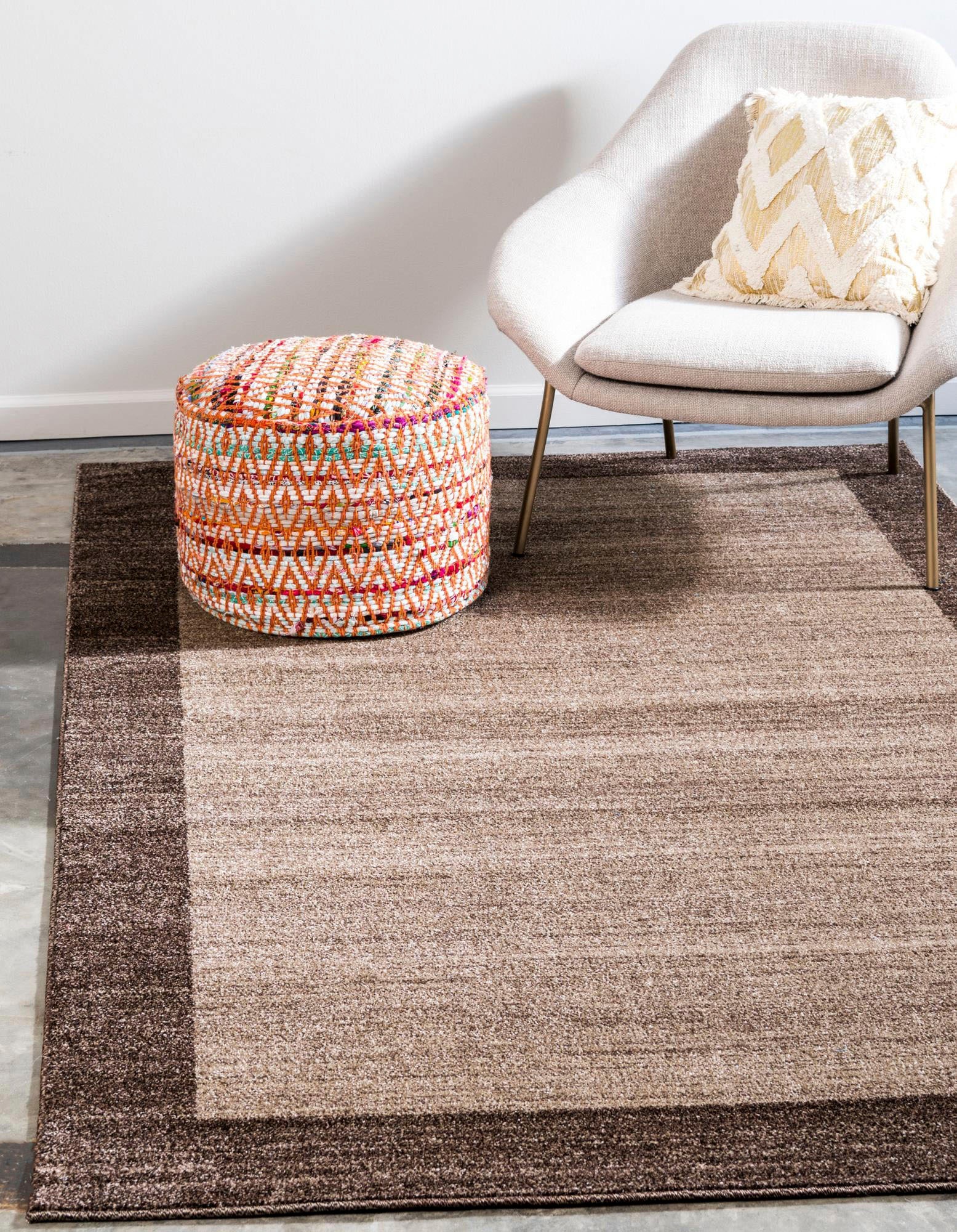 Myflair Möbel & Accessoires Teppich »Good Times, LAGERRÄUMUNG!«, rechteckig, 13 mm Höhe, Kurzflor, gewebt, melierte Optik, mit Bordüre